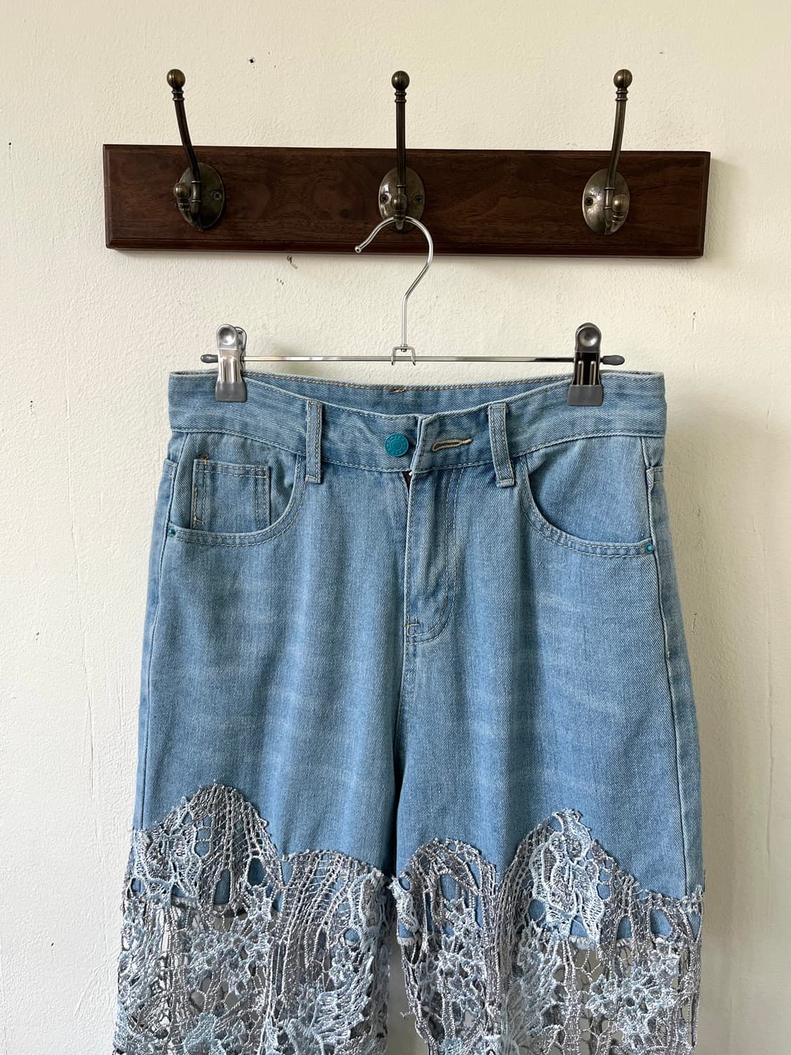 Japan vtg 페이크 버튼 데님 팬츠  상품이미지2