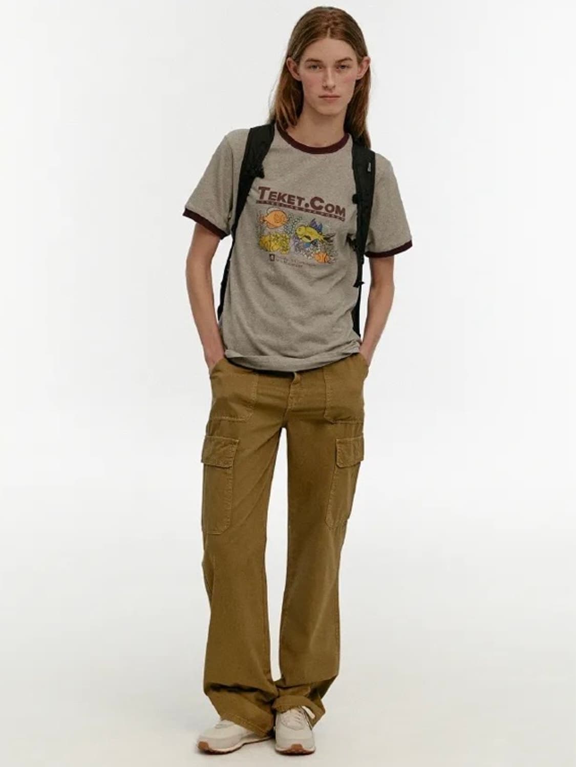 테켓 아쿠아리움 티 멜란지 그레이 M 상품이미지2