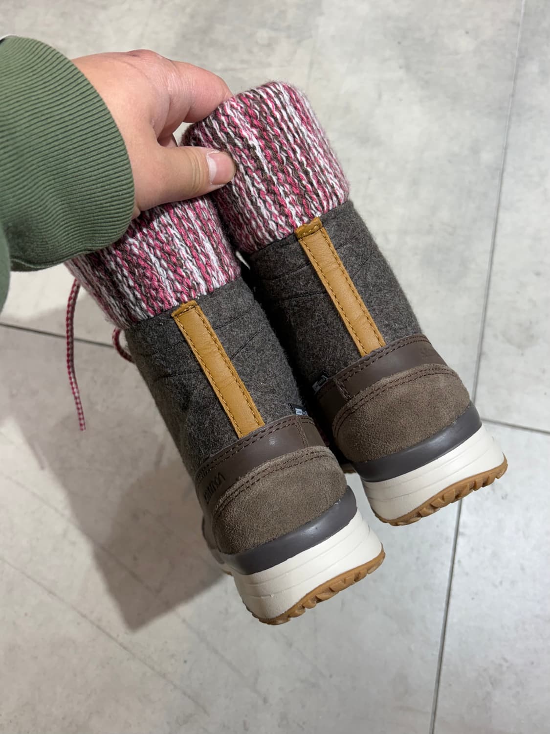 살로몬 초코 딸기 브라운 윈터 부츠 신발 상품이미지6