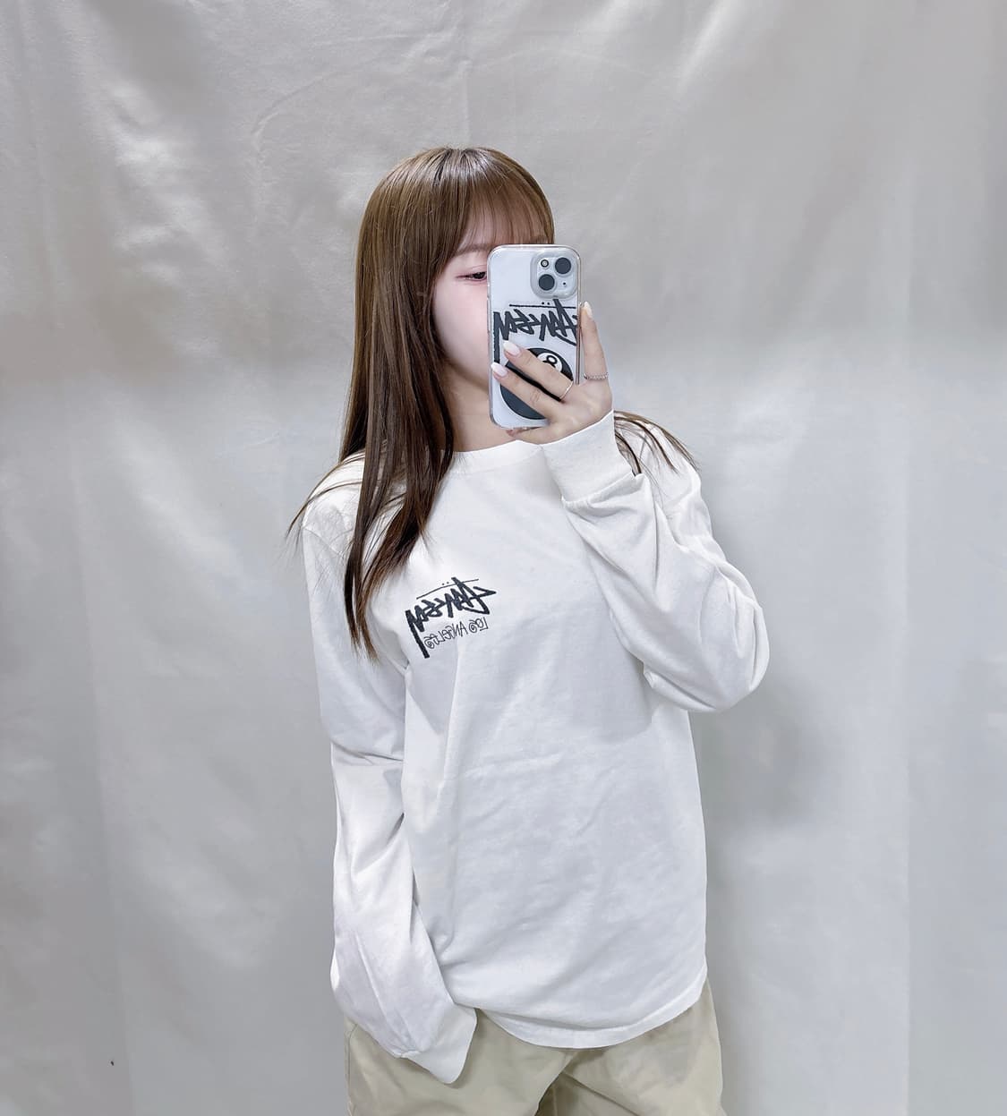 스투시 로스엔젤레스 화이트 슬리브  상품이미지3