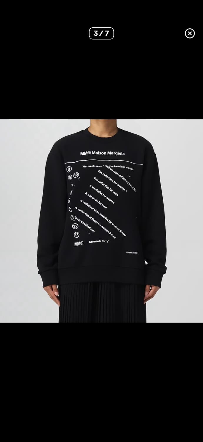 메종 마르지엘라 절개 맨투맨 상품이미지3