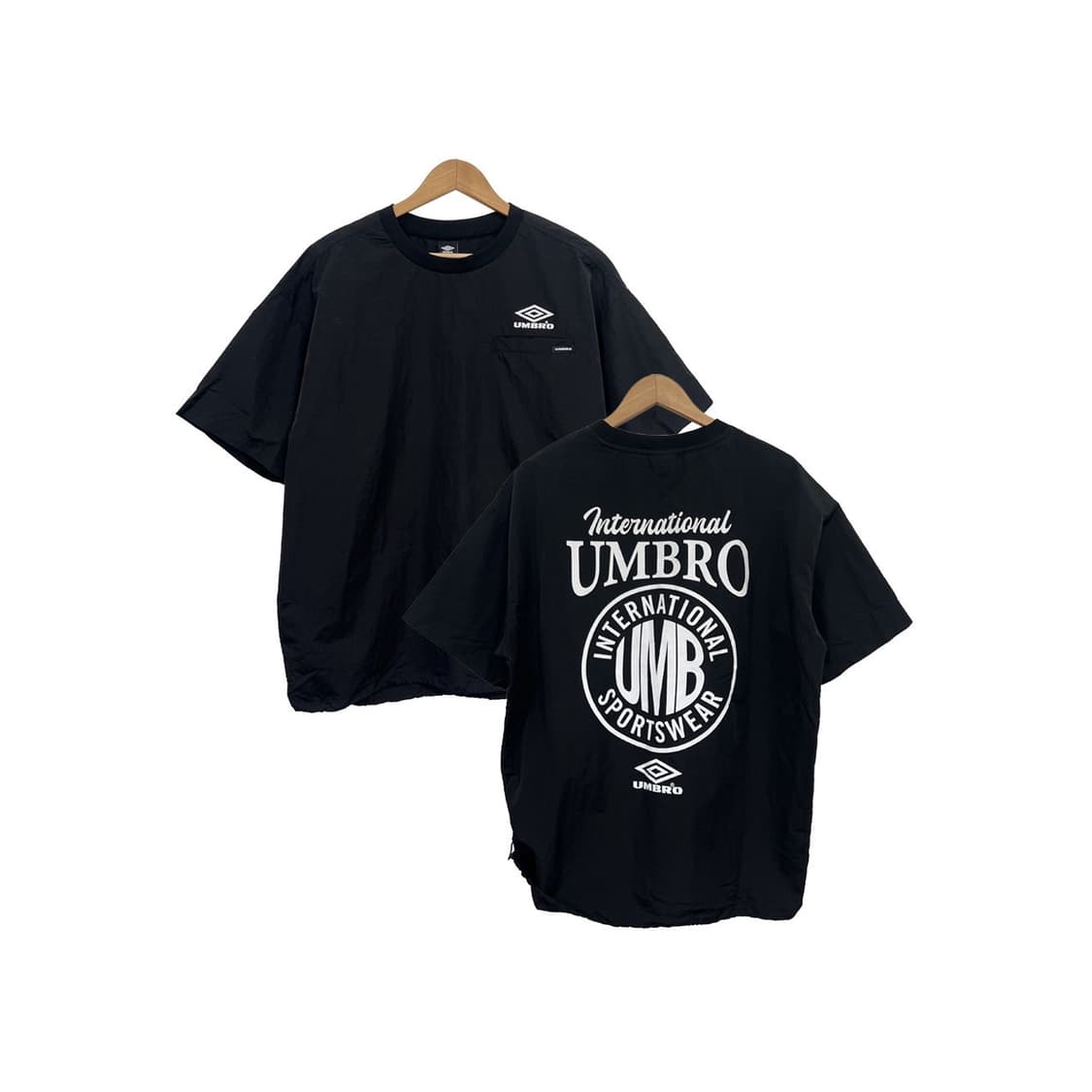 엄브로 빅로고 포켓 나일론 오버핏 반팔 티셔츠 상품이미지1