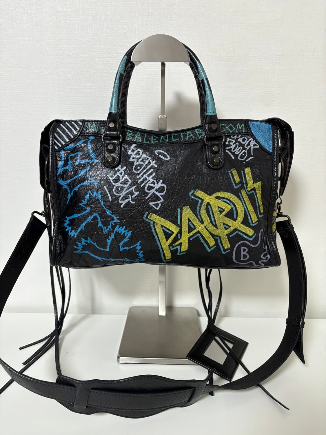 발렌시아가 그래피티 모터백 스몰 상품이미지3