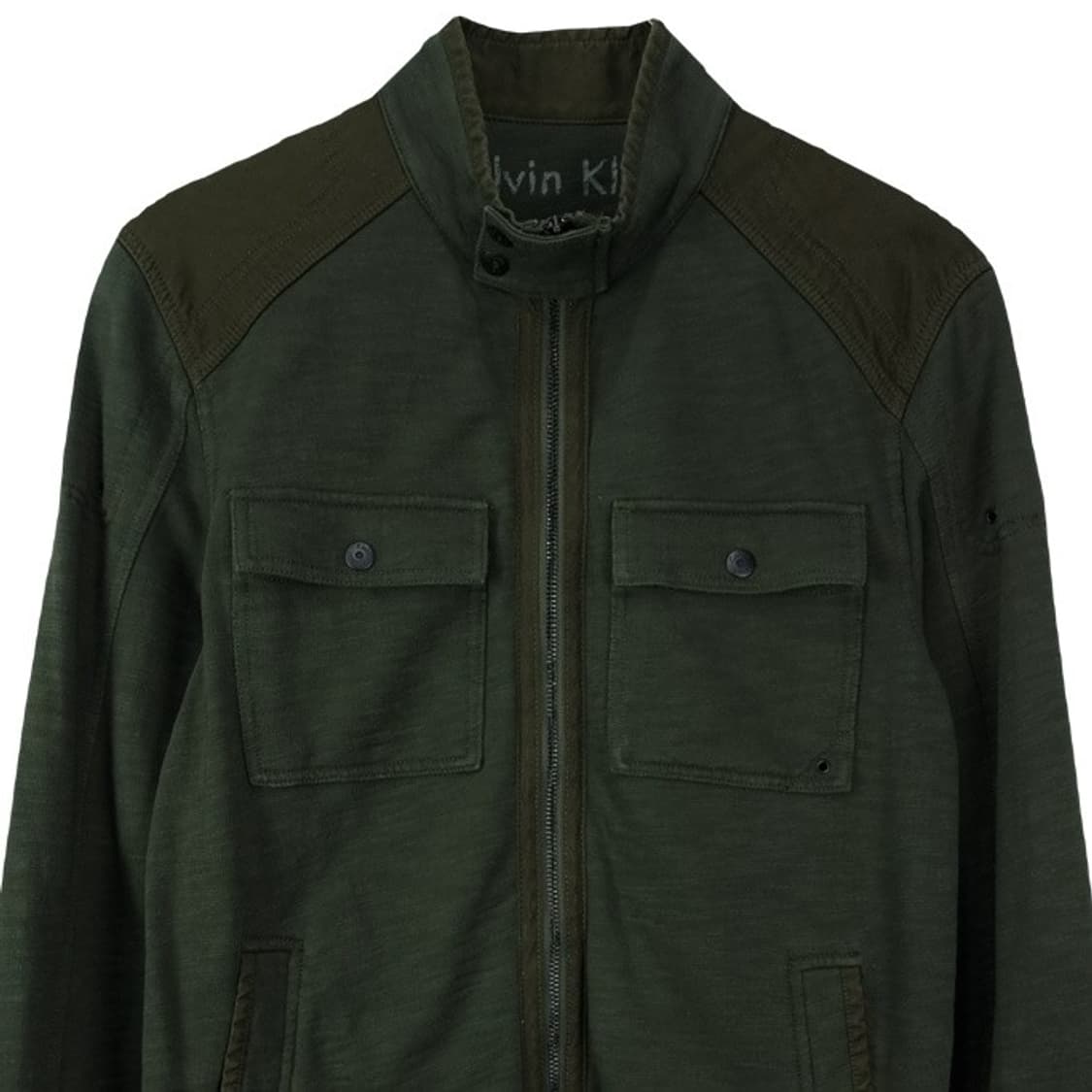 [캘빈클라인] 멀티 포켓 하이넥 스웻 집업 자켓 브라운 M19345 상품이미지4