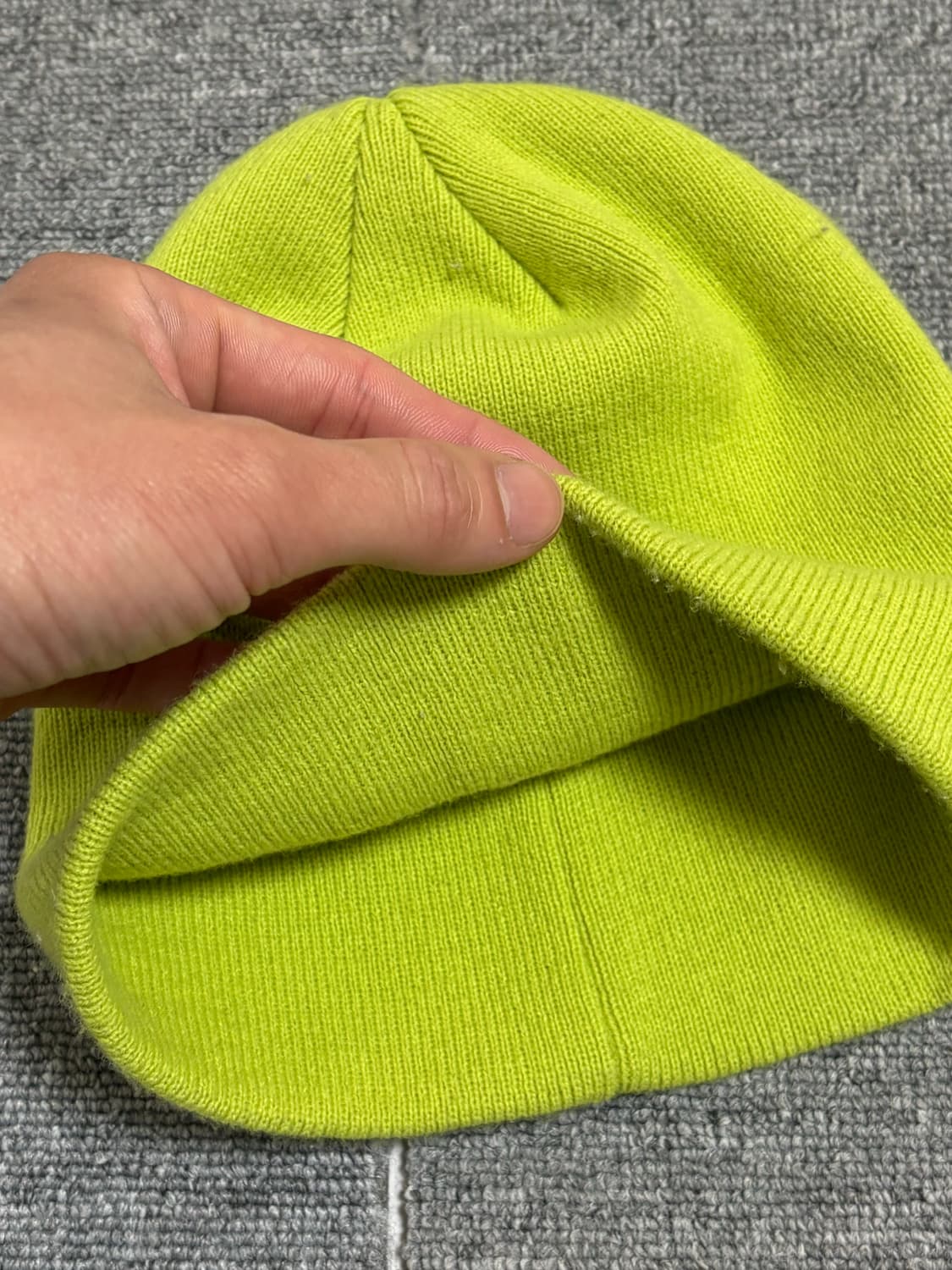 Stussy basic skullcap lime 상품이미지2
