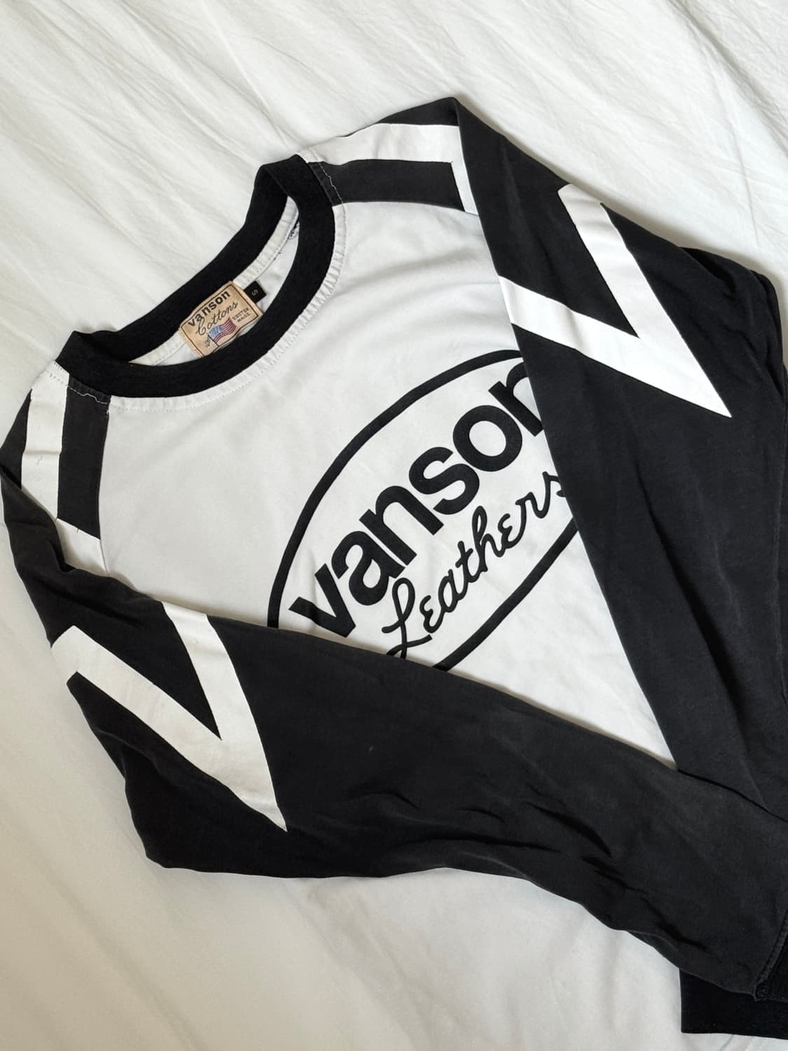 밴슨 화이트 투스타 롱슬리브 상품이미지2