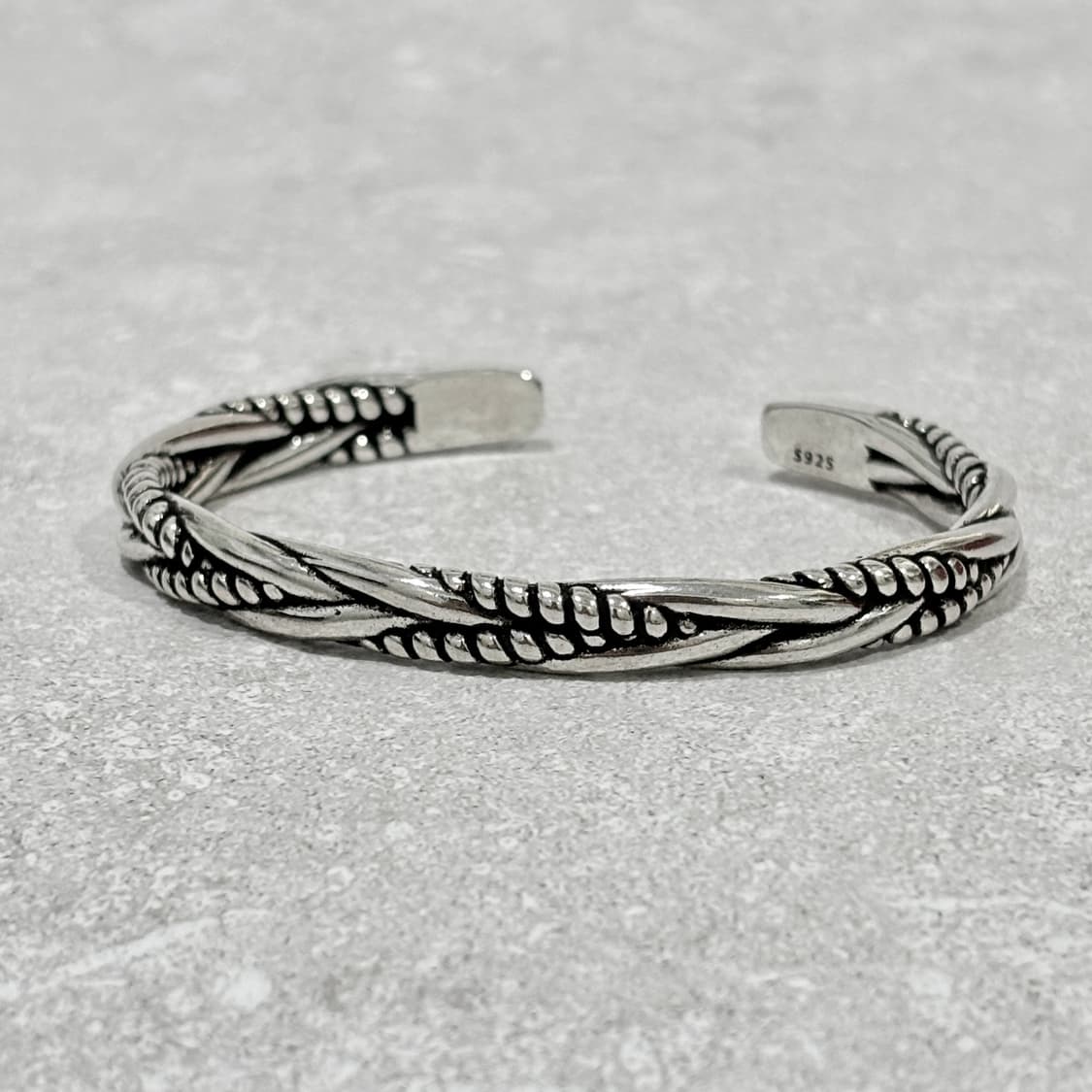 Oribell 스네이크 레이어드 925 스털링 실버 뱅글 팔찌 상품이미지5