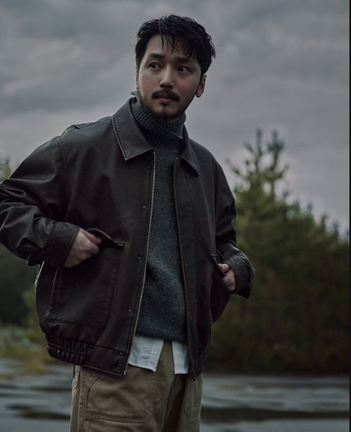 유니폼브릿지 a-2 레더 가죽 자켓 L사이즈 변요한 자켓 상품이미지1