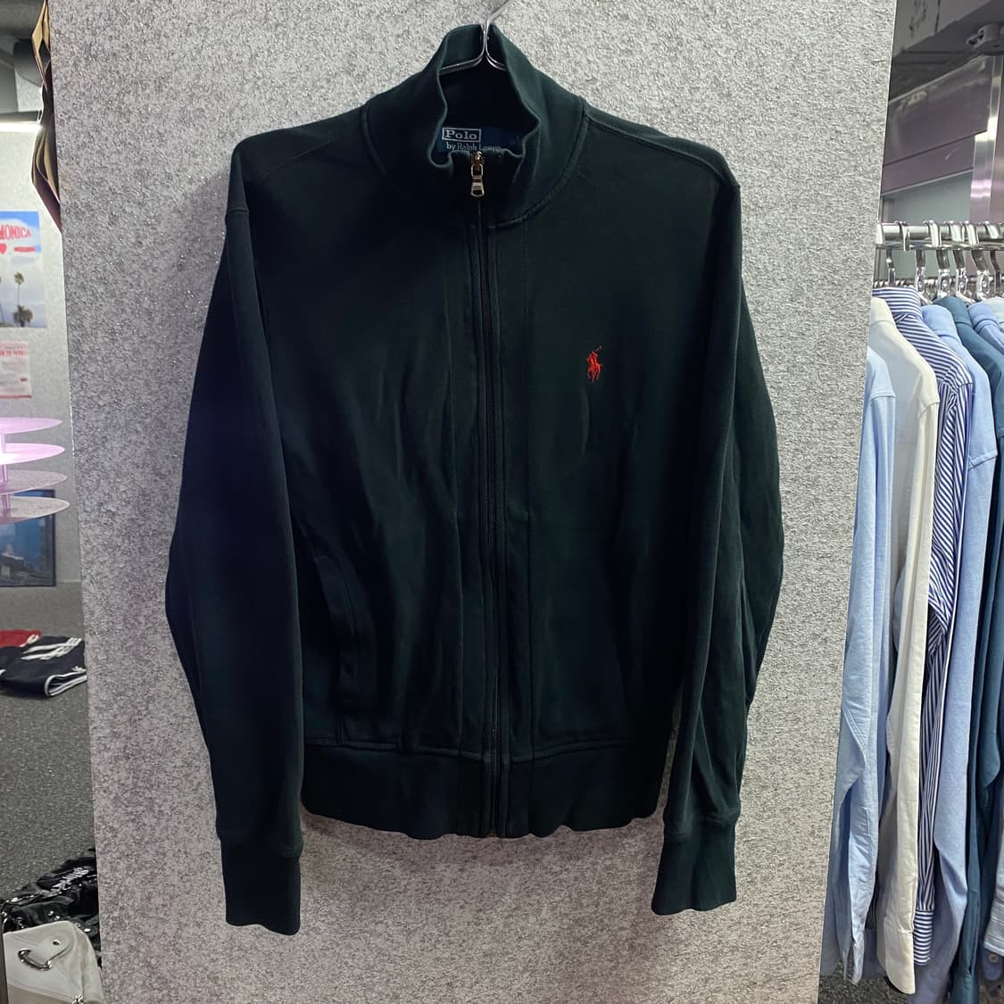 스투시 베이직 빅로고 블랙 후드 티 B3210 상품이미지2