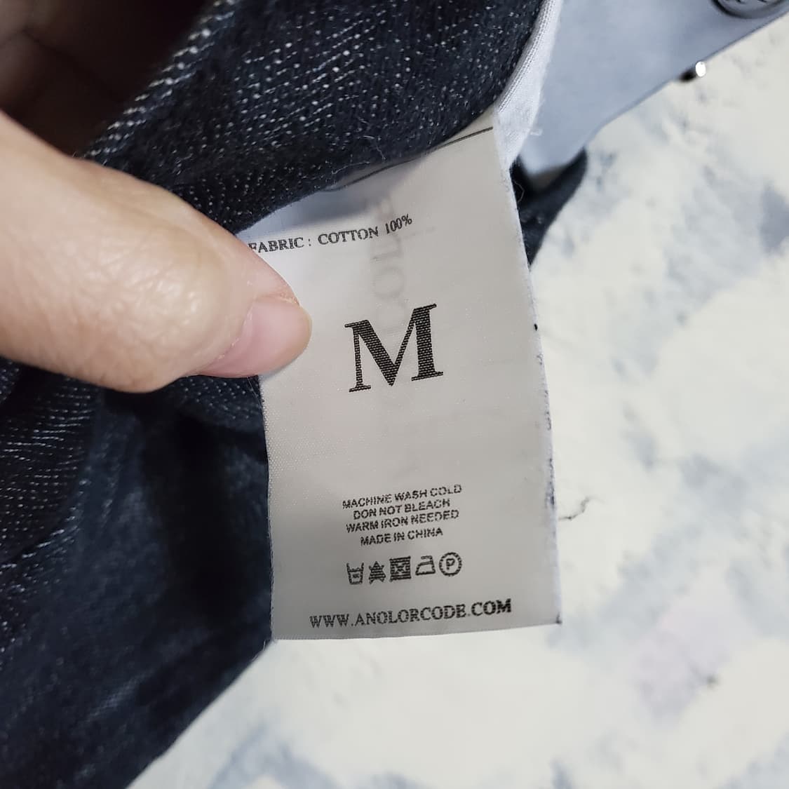 어널드코드 블랙 데님 버뮤다 팬츠  상품이미지5