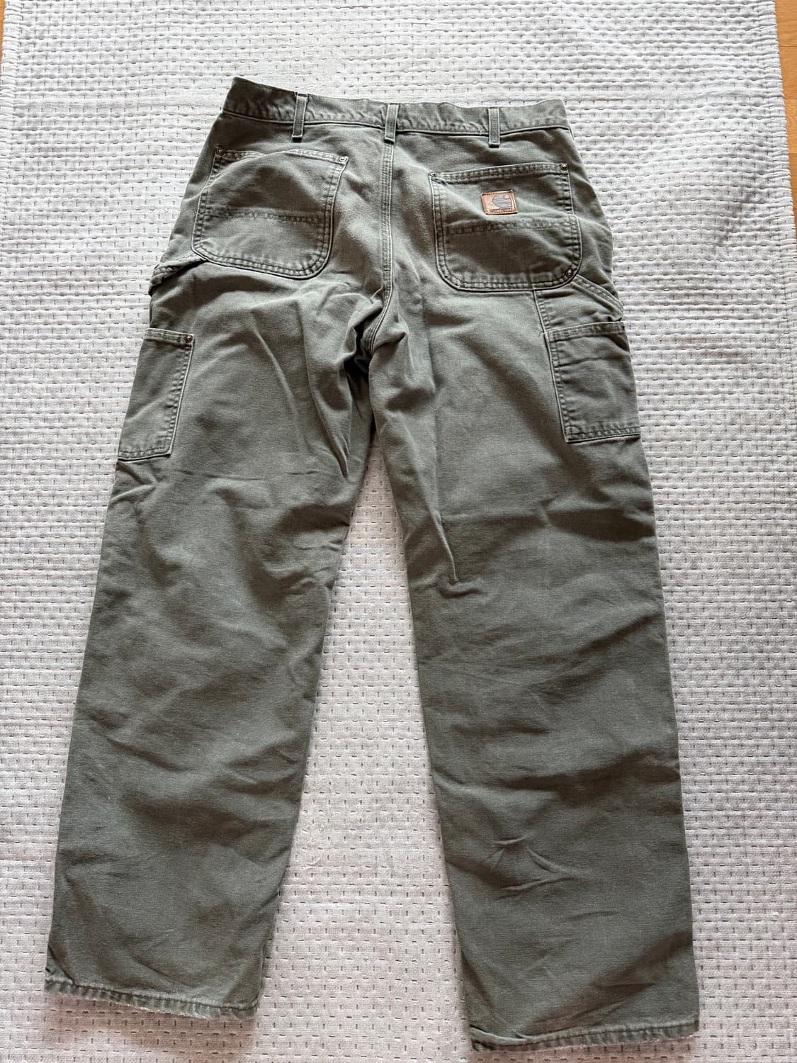 [34] 칼하트 더블니 워크팬츠 b136 모스 상품이미지4