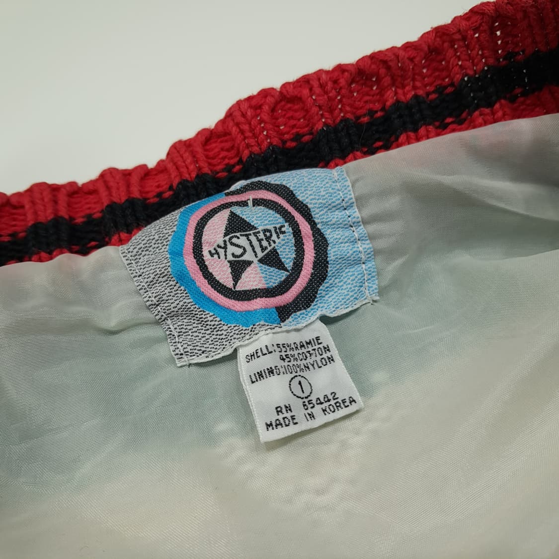 CL271 XL 히스테릭 글래머 80s 한국판 아플리케 니트 가디건 상품이미지3