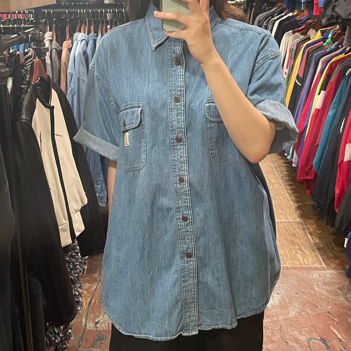 [HI] 칼하트 반팔셔츠 청 상품이미지4