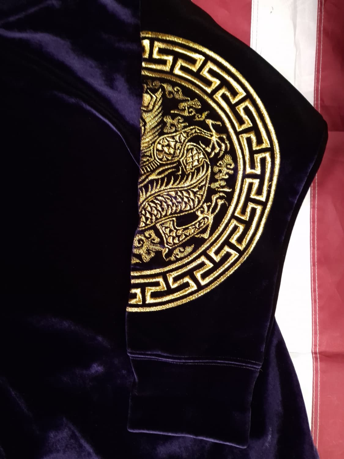 새제품 오리지날 아시하 곤룡포 벨벳 후드티 상품이미지9