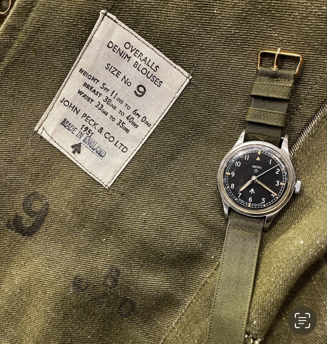 1951년 영국군 배틀 드레스 데님 자켓(105상당) 상품이미지2