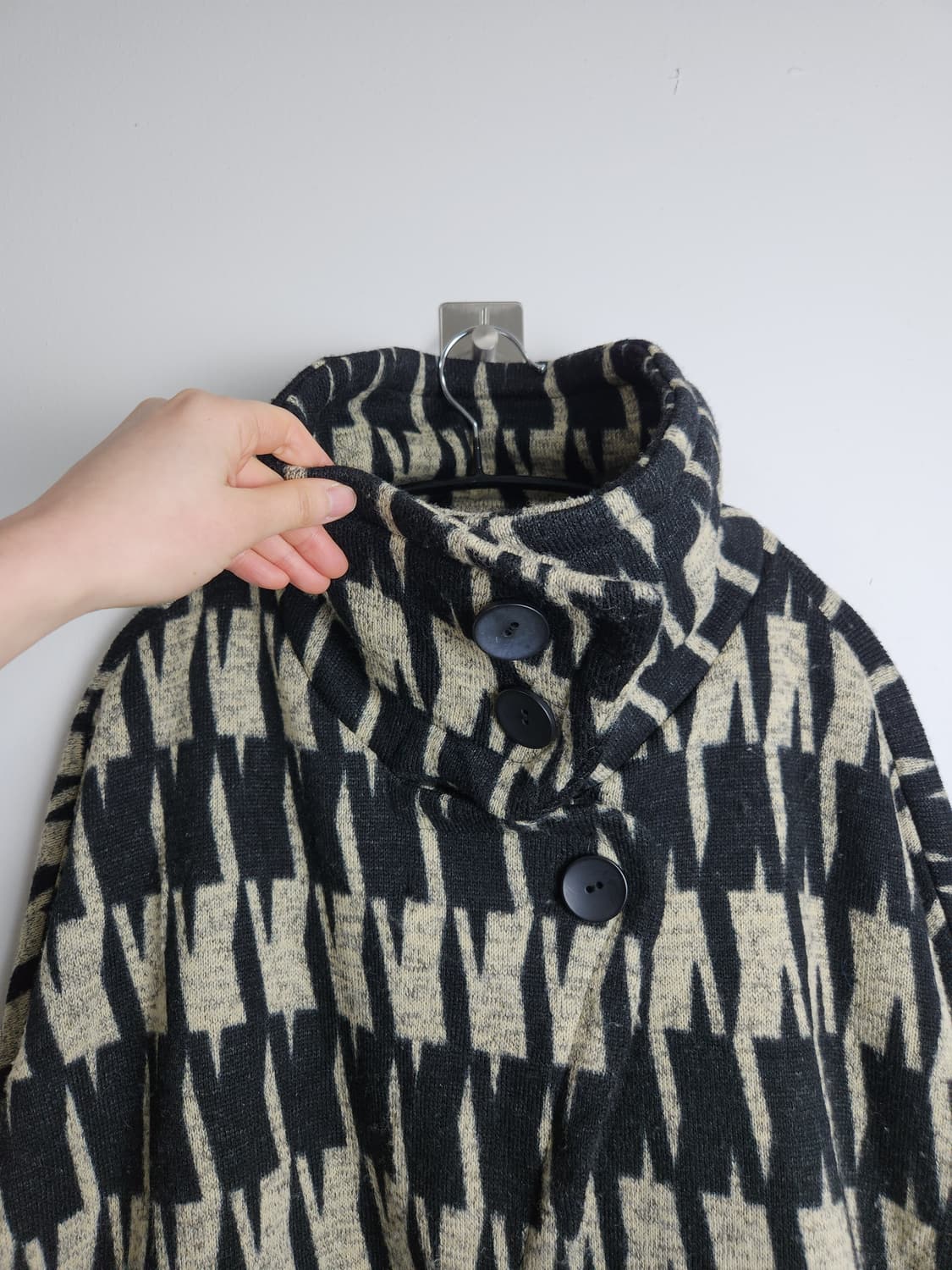 (📢15일까지)패턴 하이넥 자켓 상품이미지8