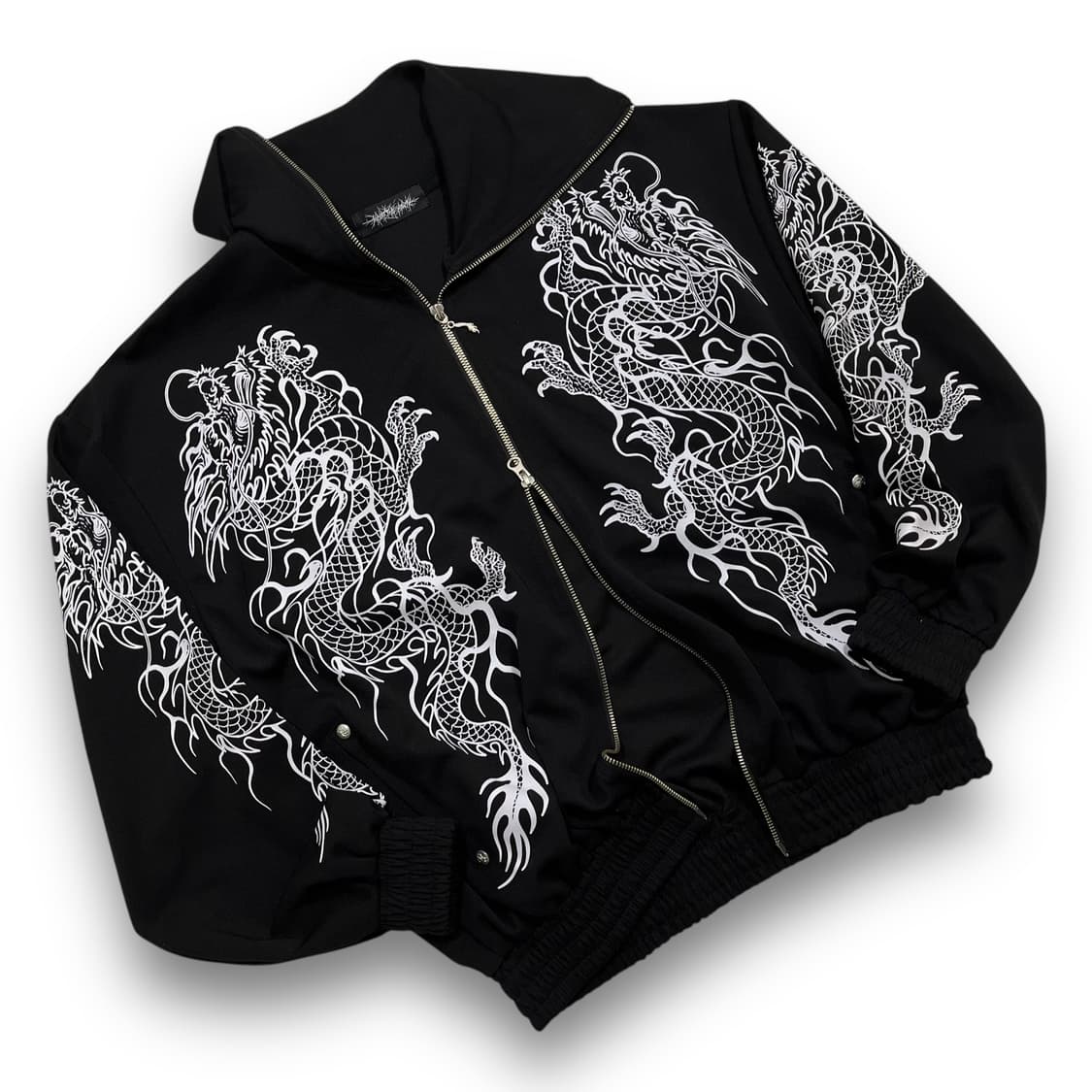왓더파티 오리엔탈 드래곤 다크 트랙 투웨이 자켓 상품이미지1