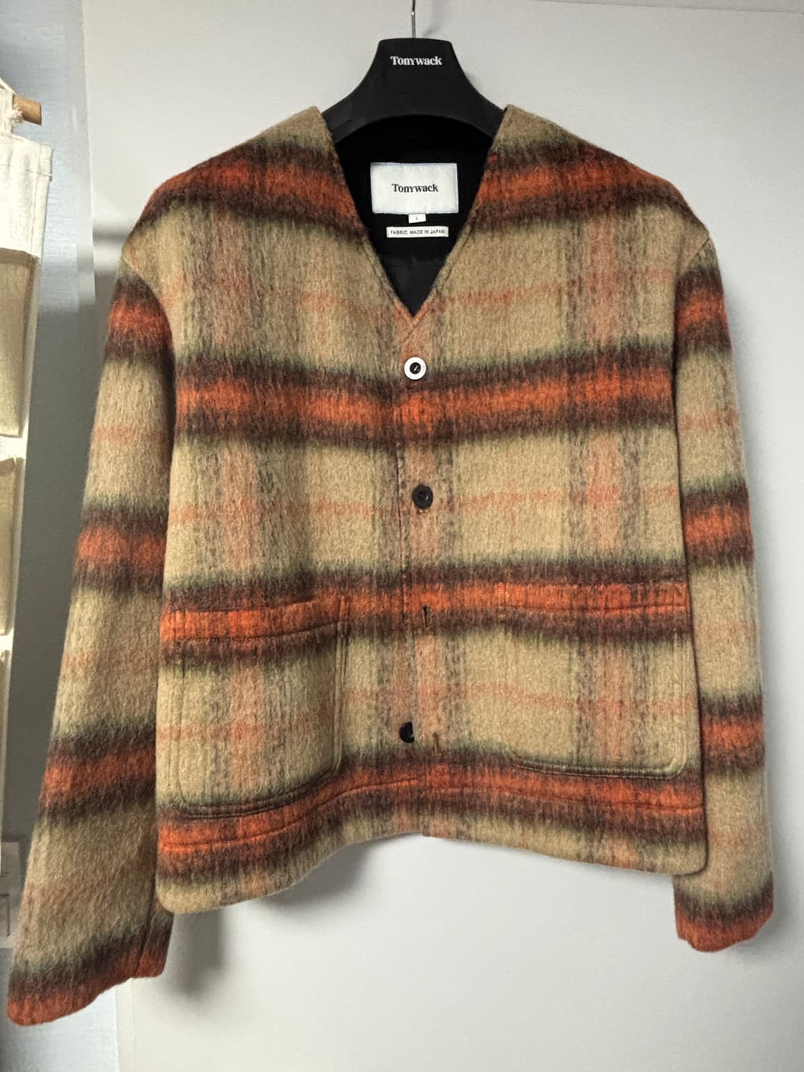 토니웩 모헤어 블루종 L사이즈 베이지/러스트 상품이미지3