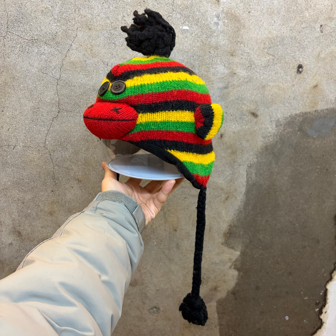 USA 빈티지 라스타삭스 귀마게 니트모자 니트 비니 상품이미지1