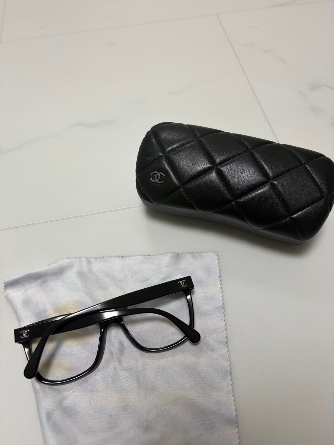 샤넬 CC템플 안경 53사이즈 상품이미지3