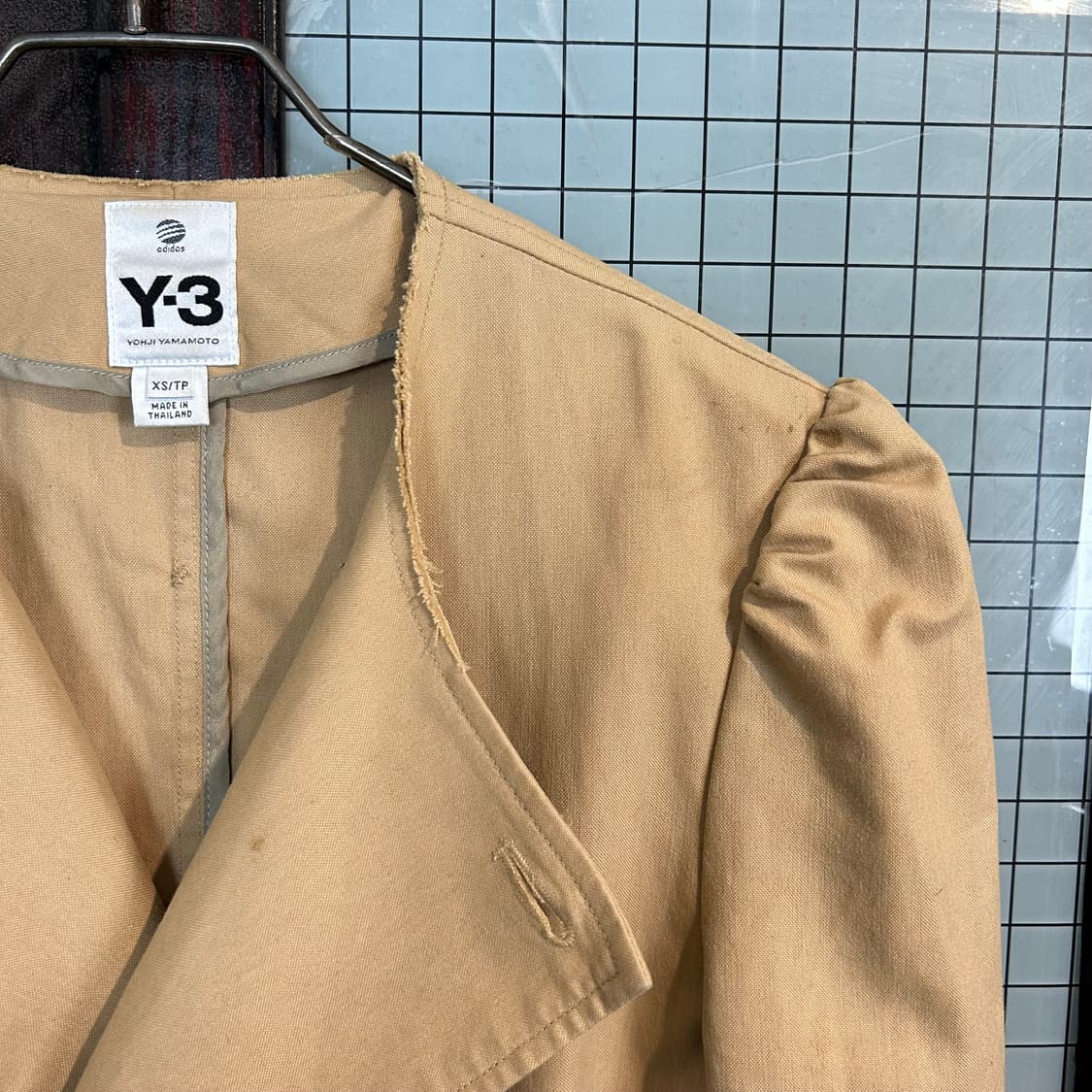 요지야마모토 Y3 퍼프슬리브 코튼 트렌치 코트 상품이미지6