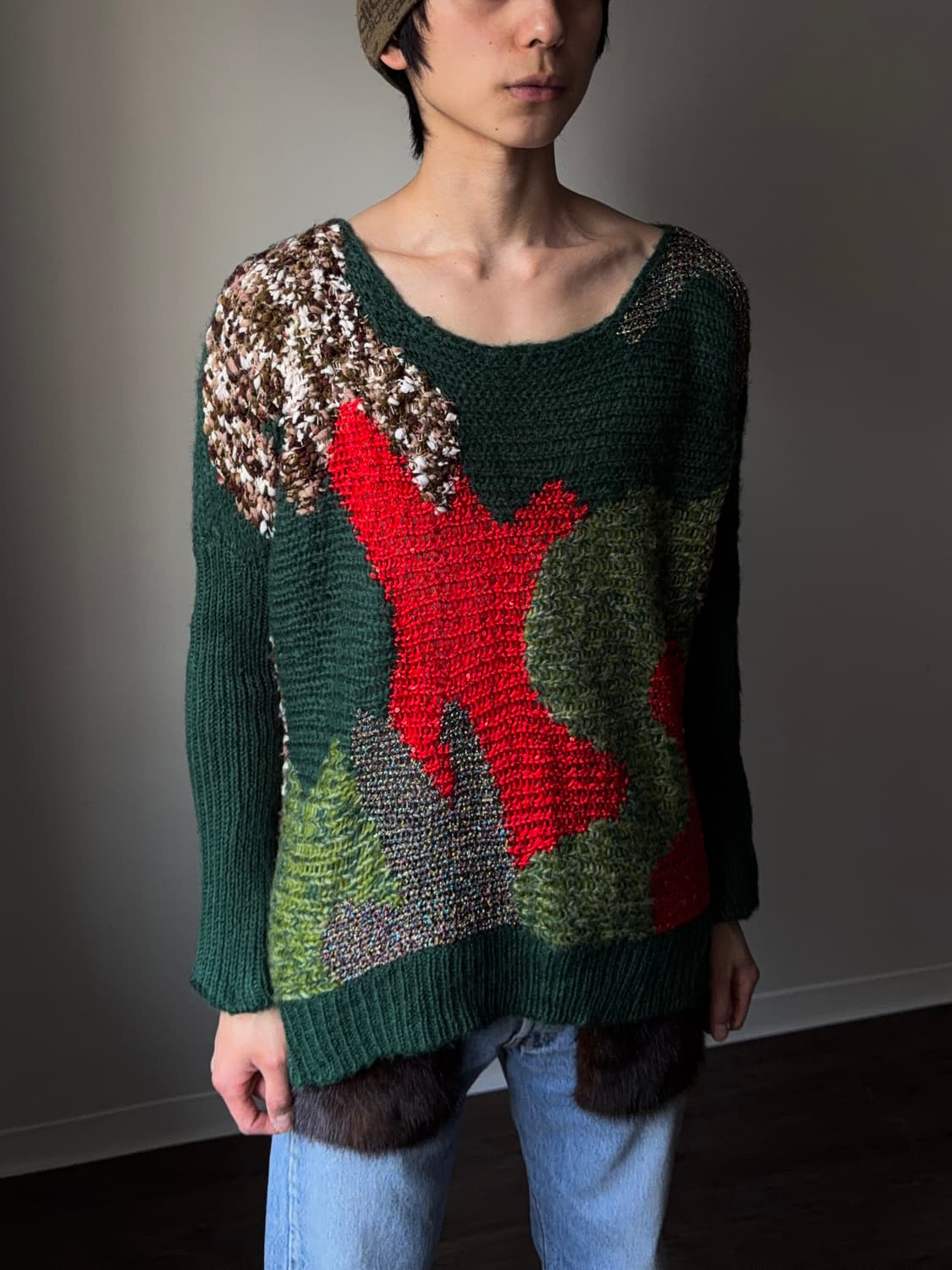 Cherry Couture 멀티 머태리얼 루지 니트 상품이미지6