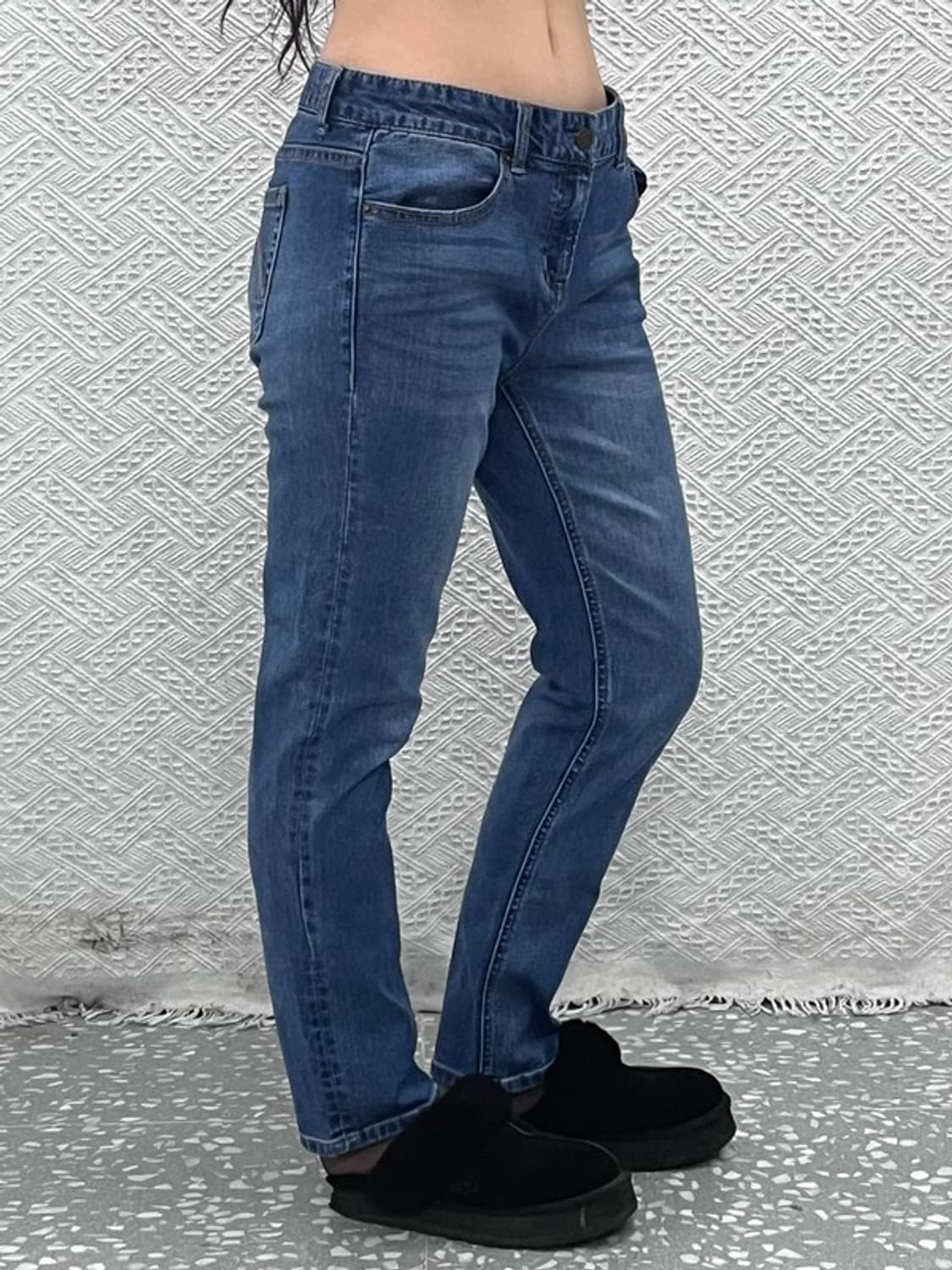 에비수 빈티지 모던 캐주얼 슬림핏 데님팬츠 32인치 C10407 상품이미지2