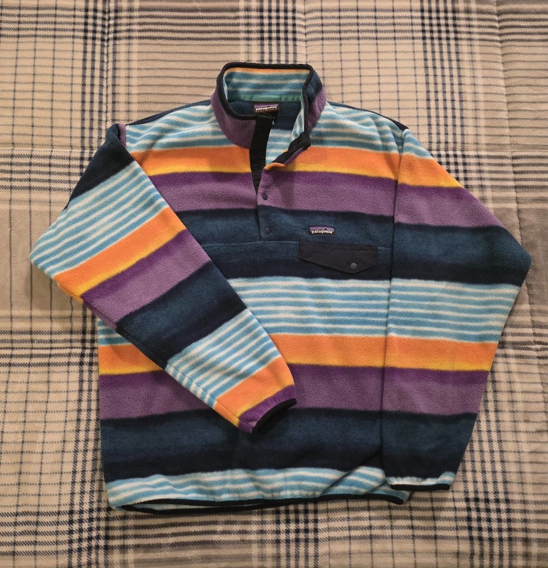 16SS 파타고니아 신칠라 스냅-T 프리즘 스트라이프 멕시코 상품이미지1
