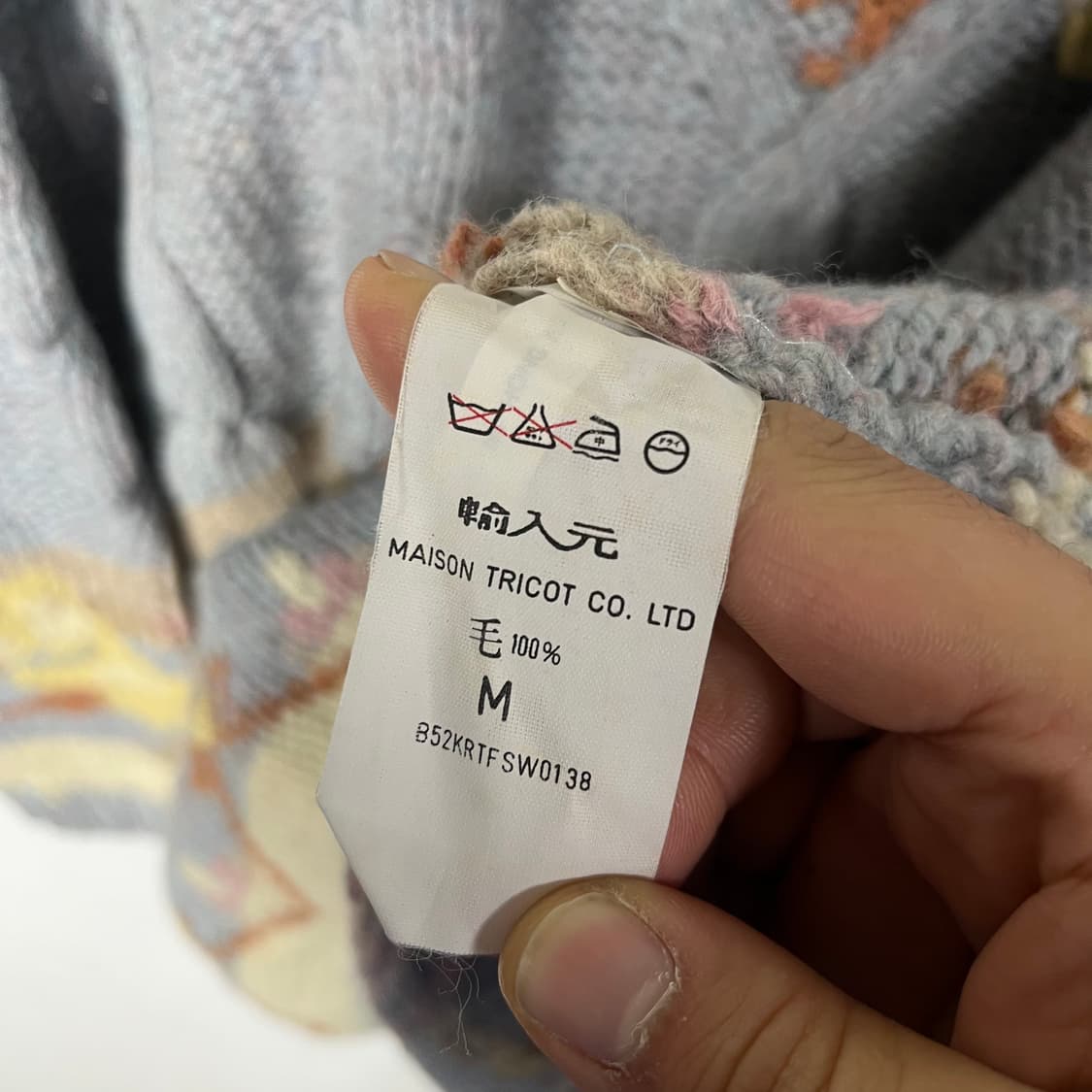 [STEFANEL] 스테파넬 플라워자수 울 니트 상품이미지6