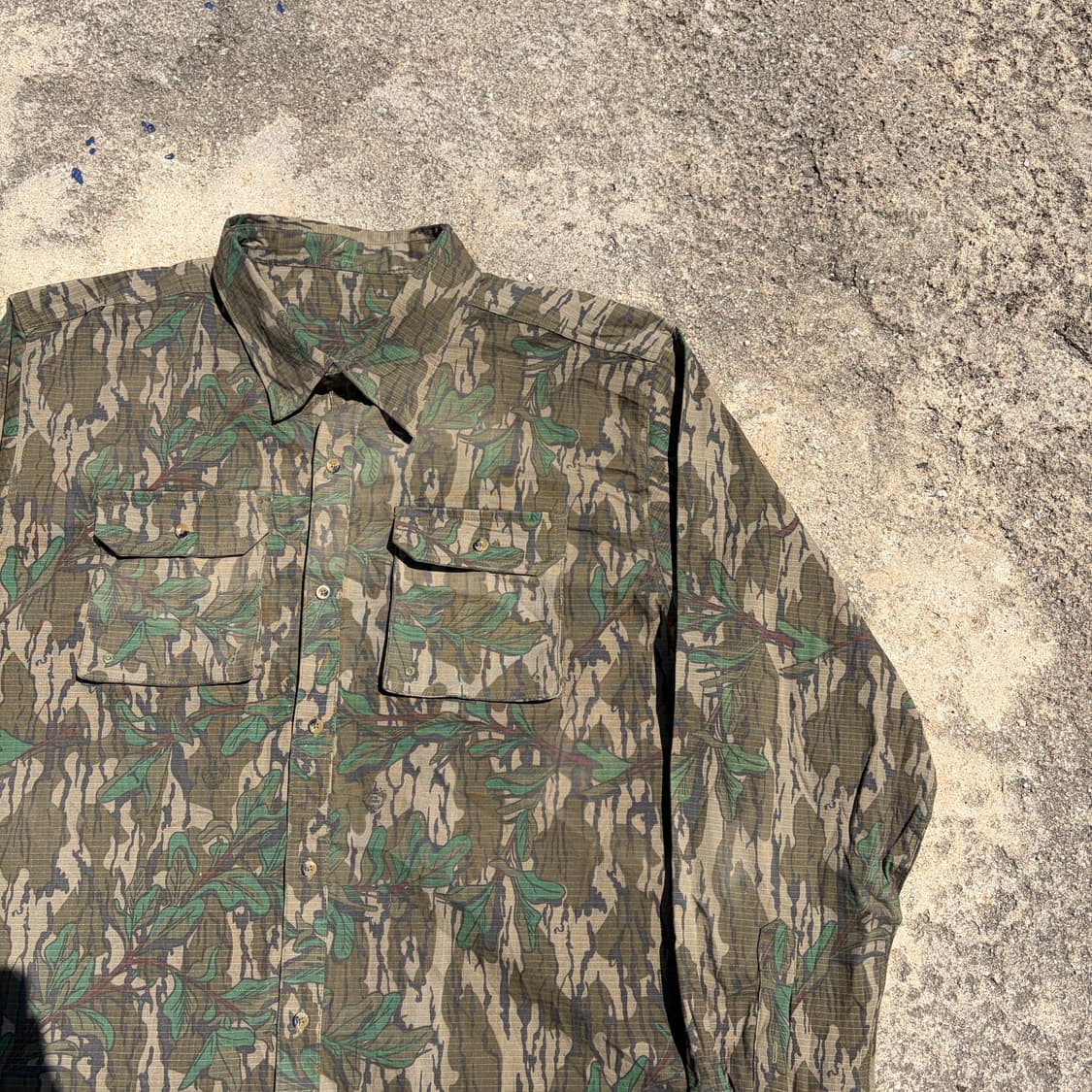 80s-90s Greenleaf 카모 빈티지 셔츠 XL 상품이미지2