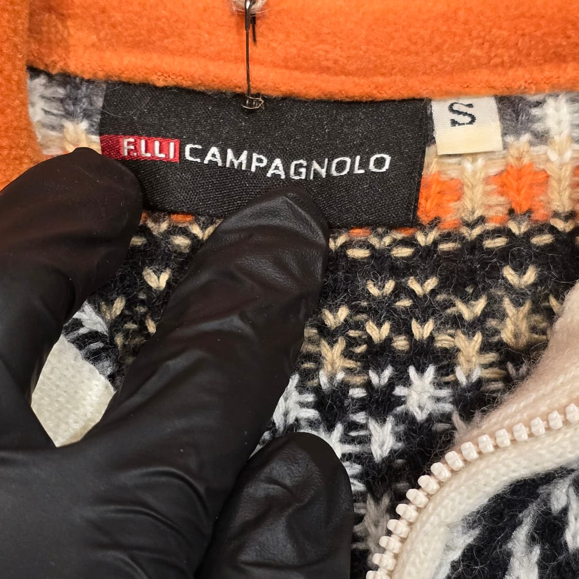 80s 엘리 캄파뇰 로 페어아일 하프집업 스웨터 상품이미지4