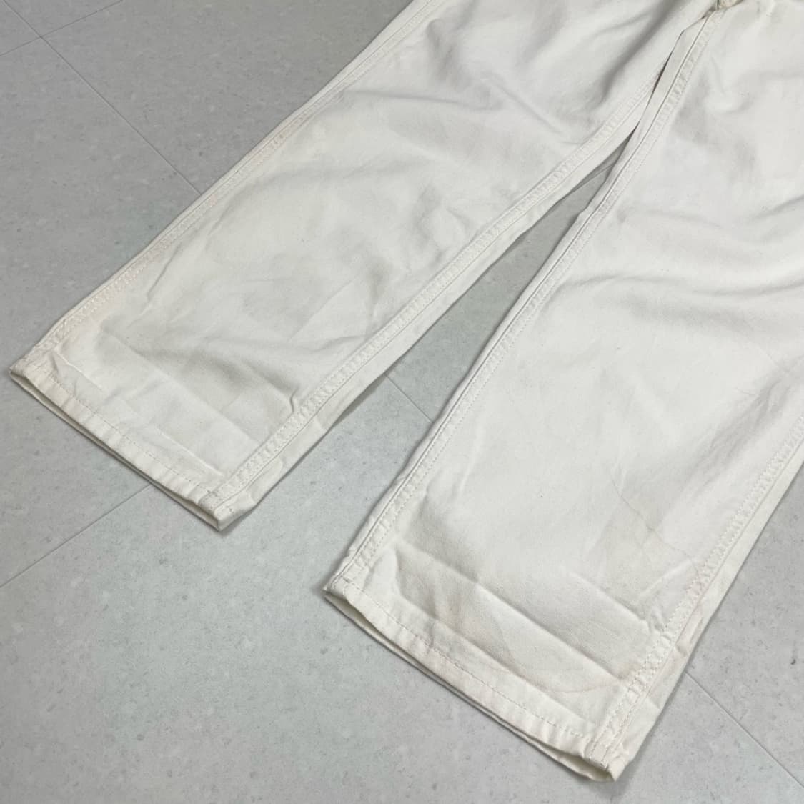 반스 VANS 아이보리 멜빵 오버올 팬츠 S 상품이미지5