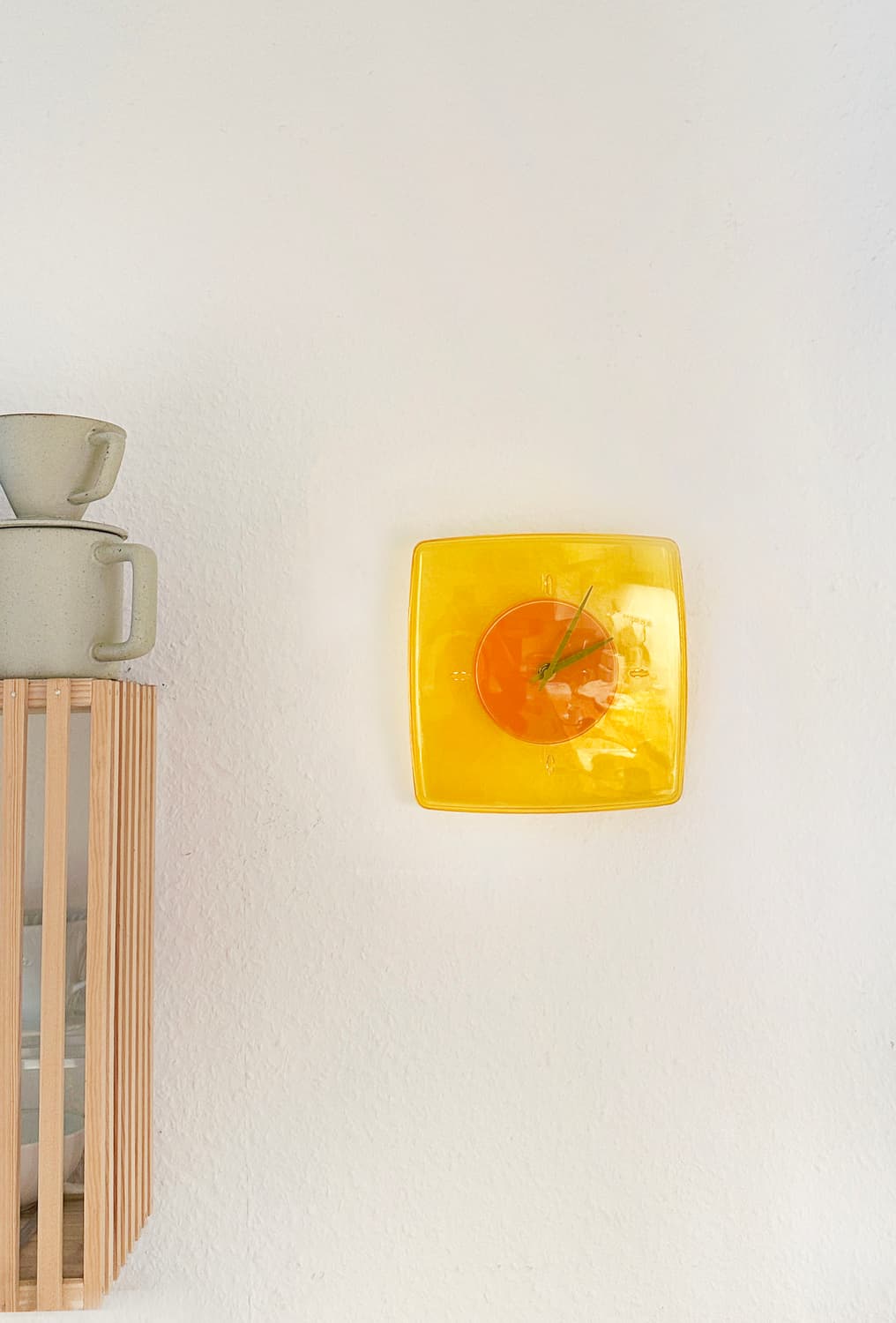 vintage ikea 90's orange wall clock 상품이미지9