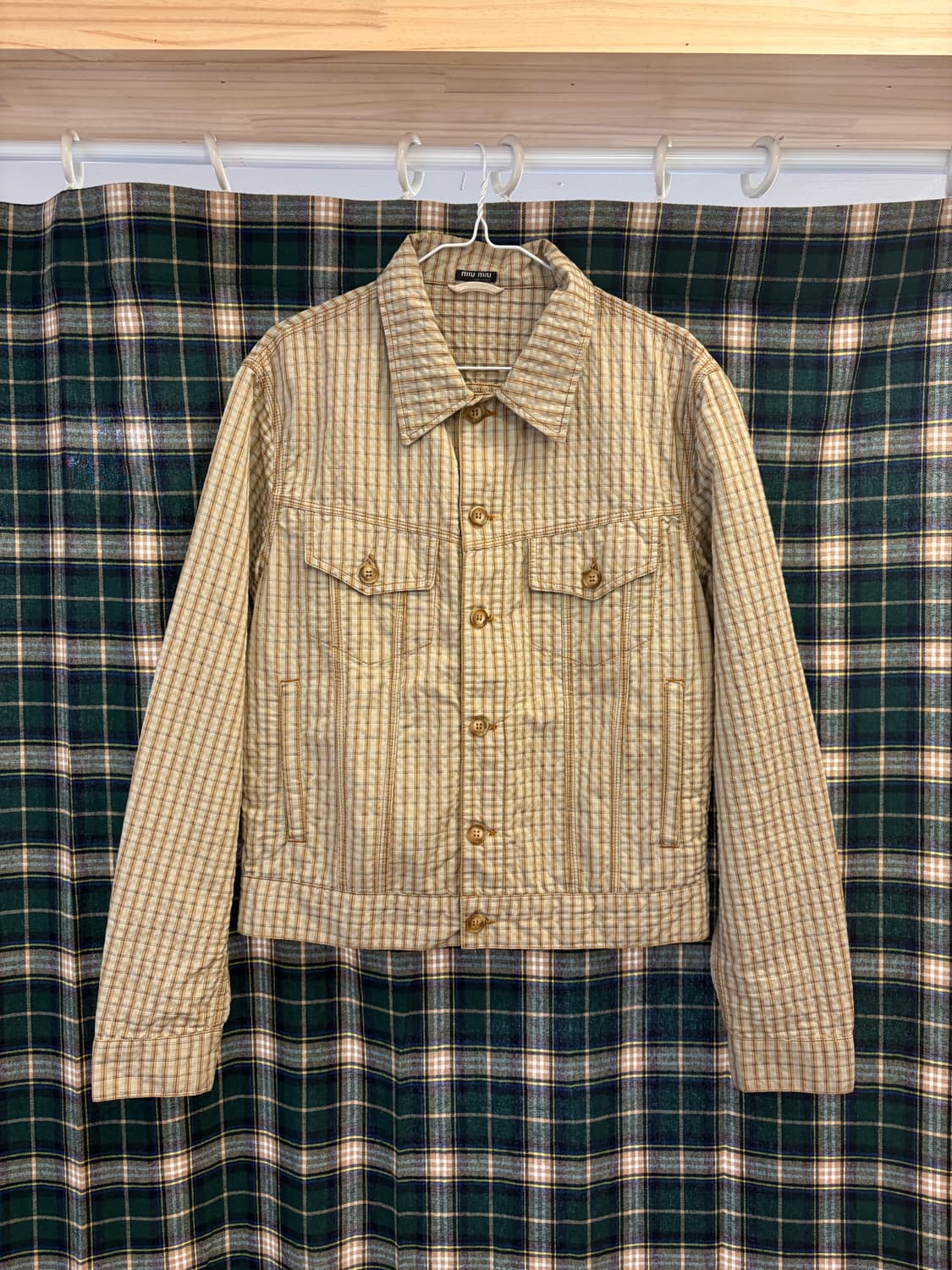 Miu miu 빈티지 트럭커 자켓 상품이미지1