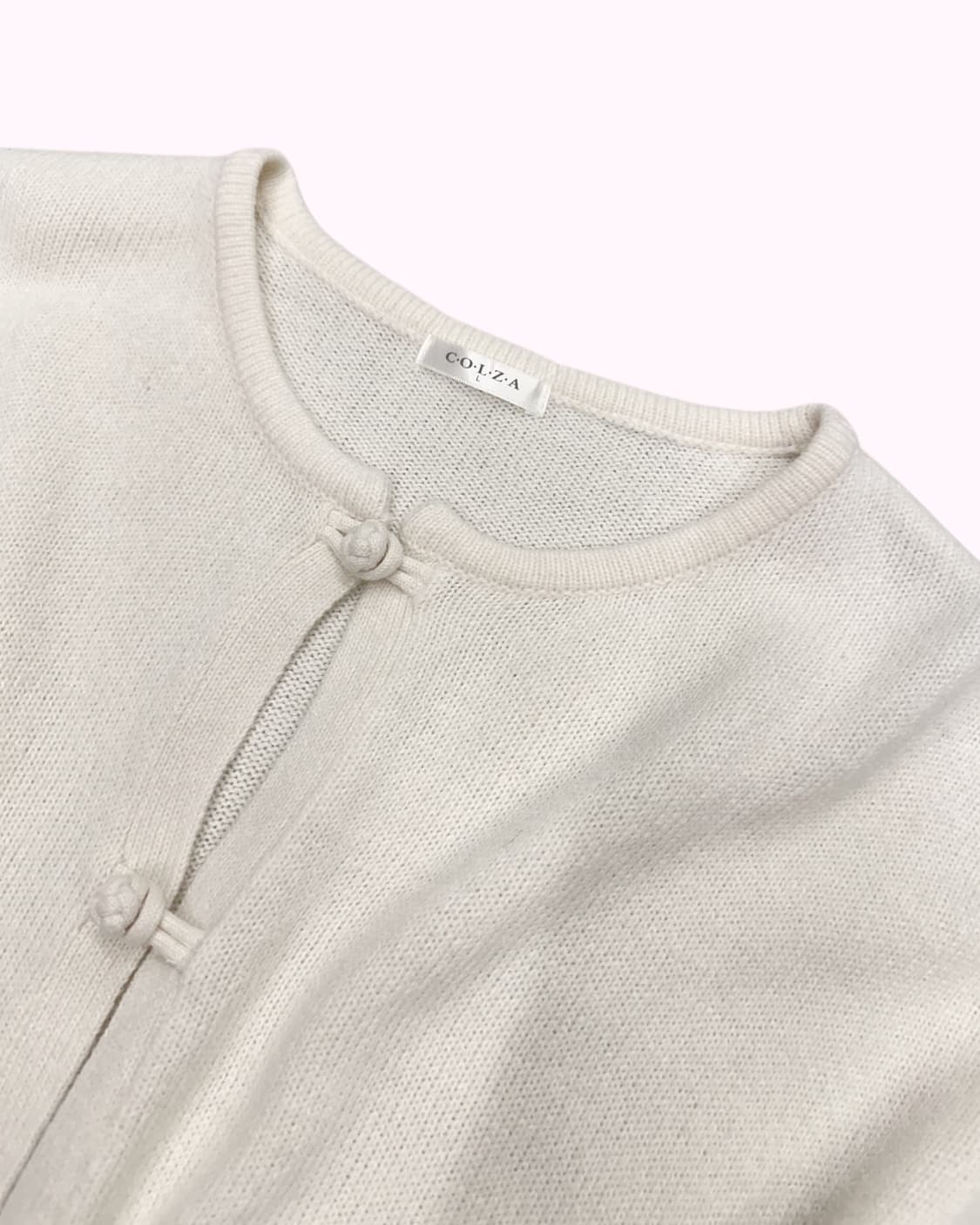 COLZA knot button knit cardigan 상품이미지3