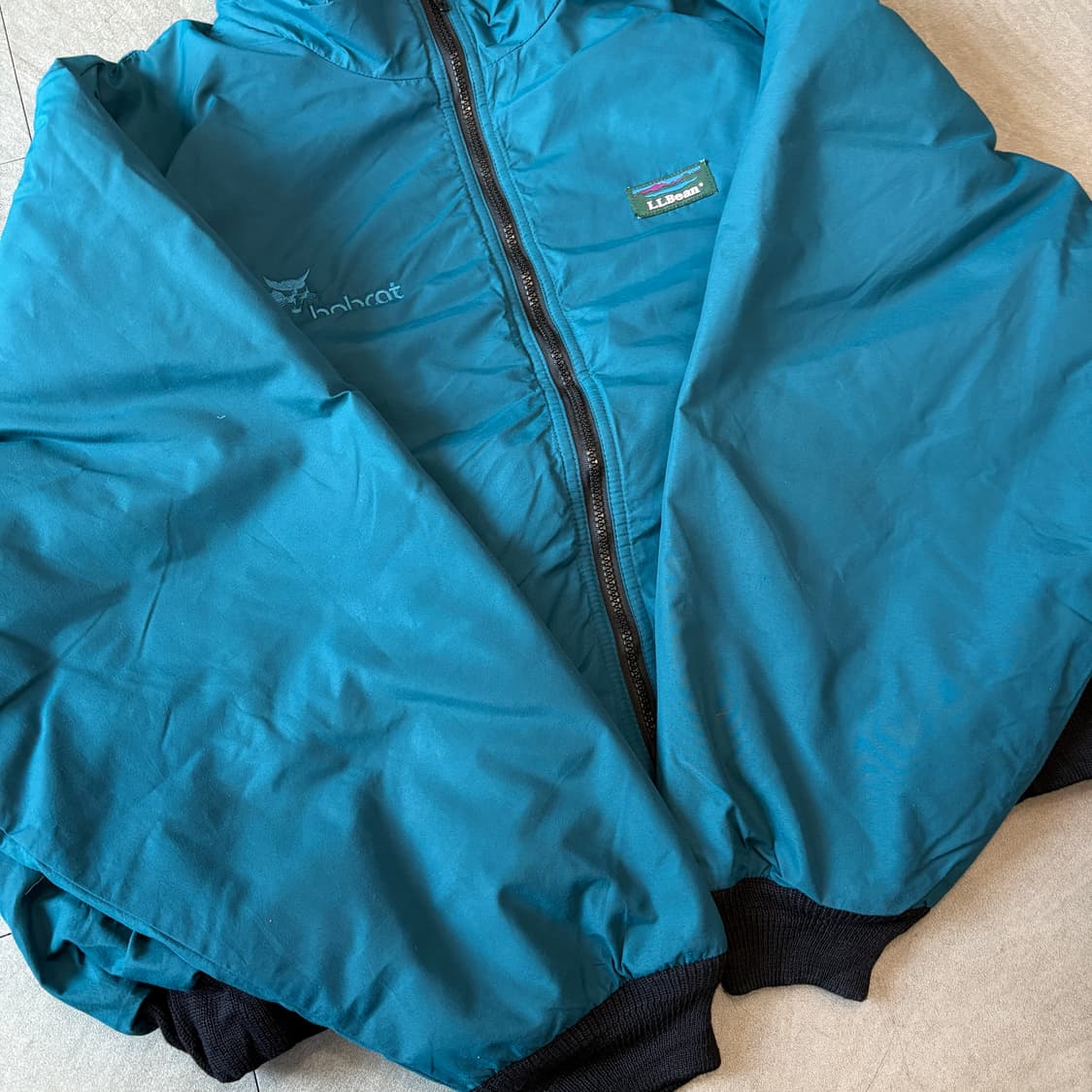 90s L.L.bean 90년대 미국 생산 엘엘빈 청록 컬러 웜업 자켓  상품이미지8