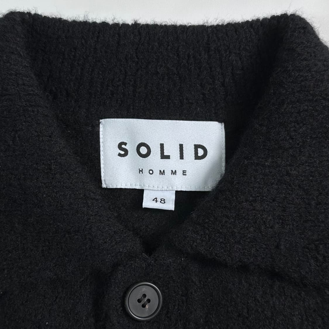 솔리드옴므 24시즌 울 카라 가디건 상품이미지6