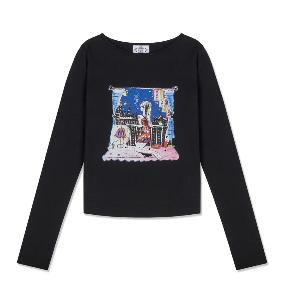 MOMENTEL t-shirt black 상품이미지1