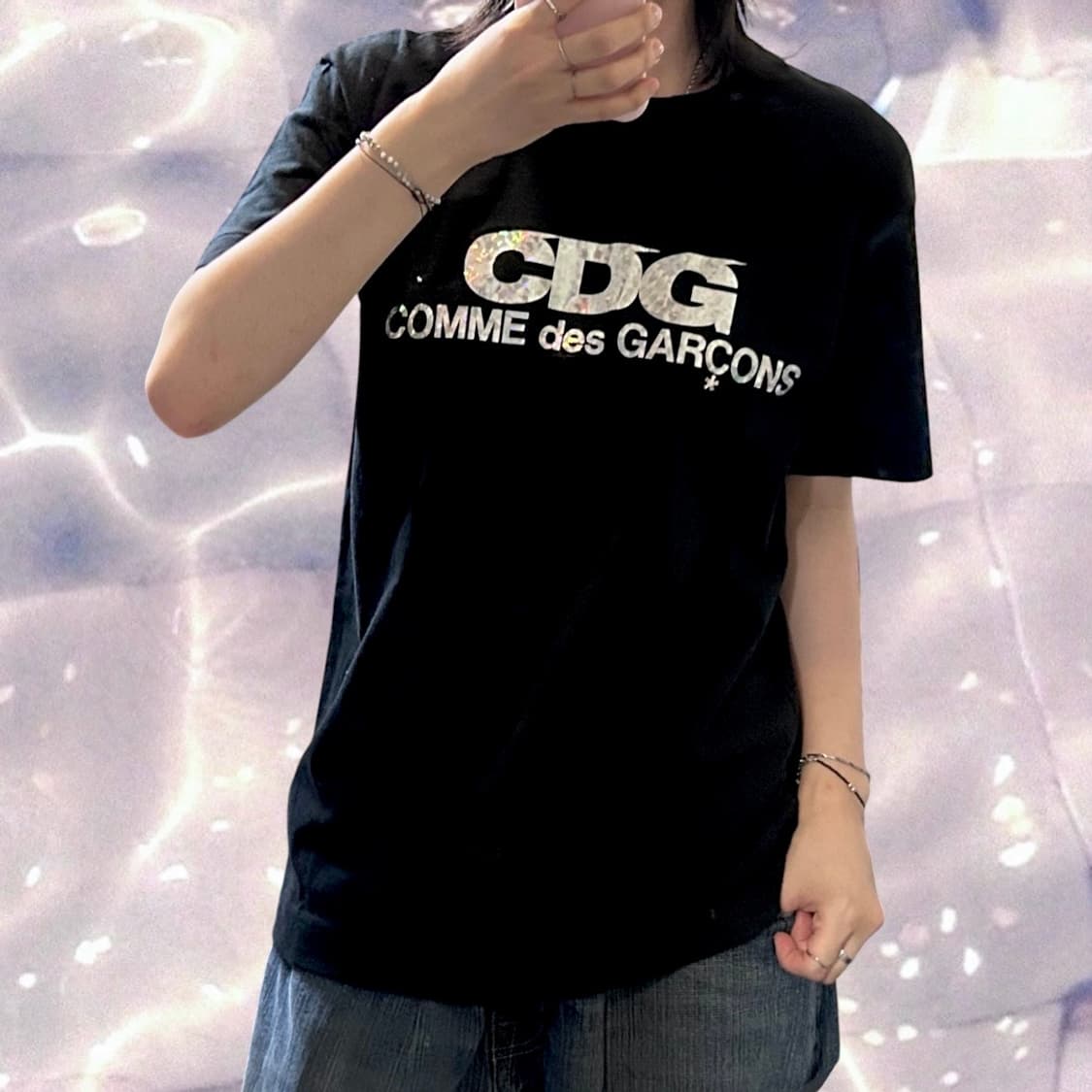 CDG 꼼데가르송 반팔 티셔츠 블랙 L 상품이미지1
