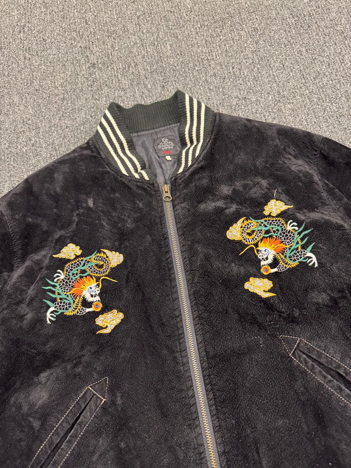 M)ESTACOT 빈티지 벨벳 드래곤 자수 스카쟌 상품이미지2