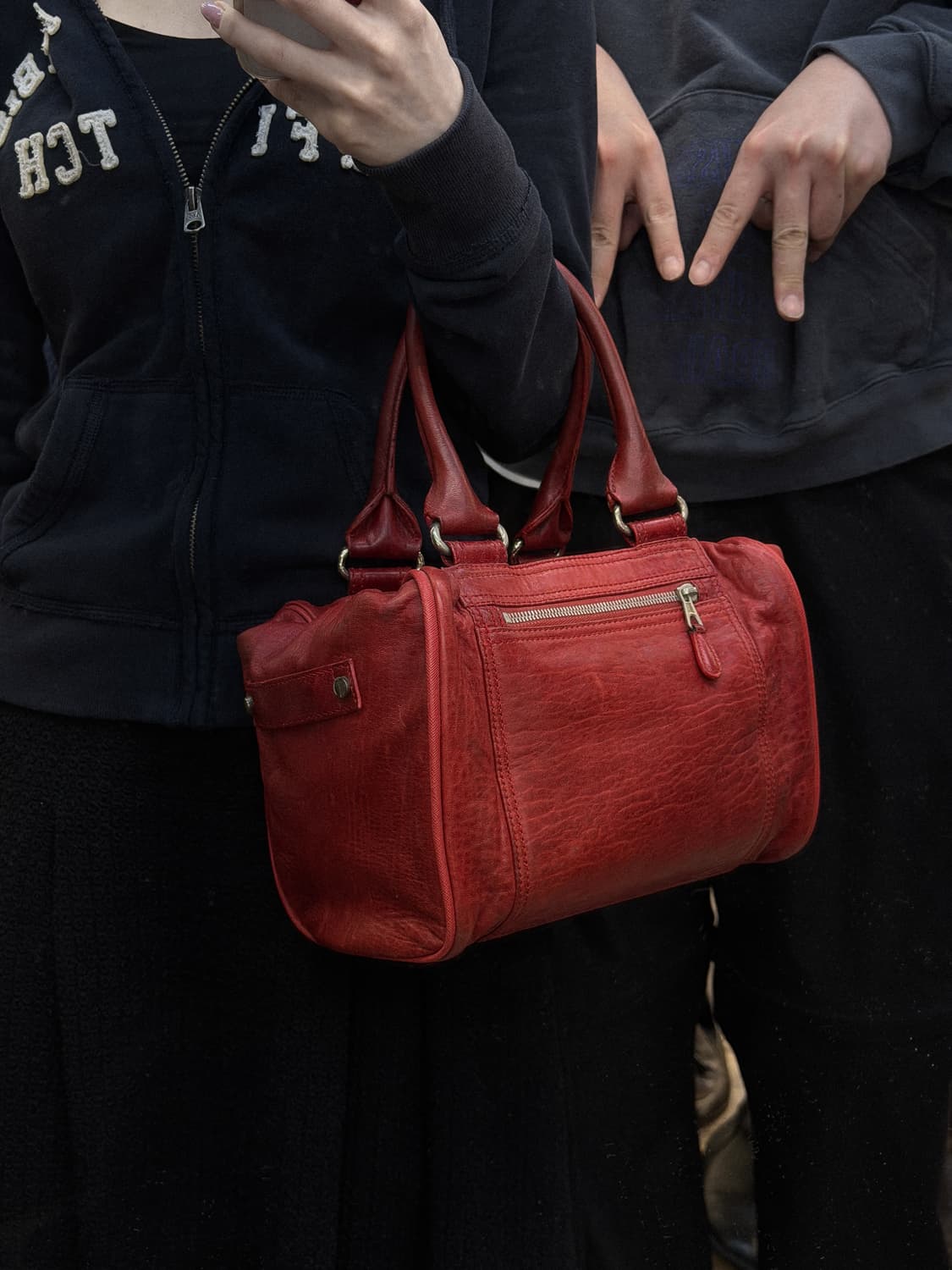 발렌시아가 휘슬 레더 백 상품이미지4