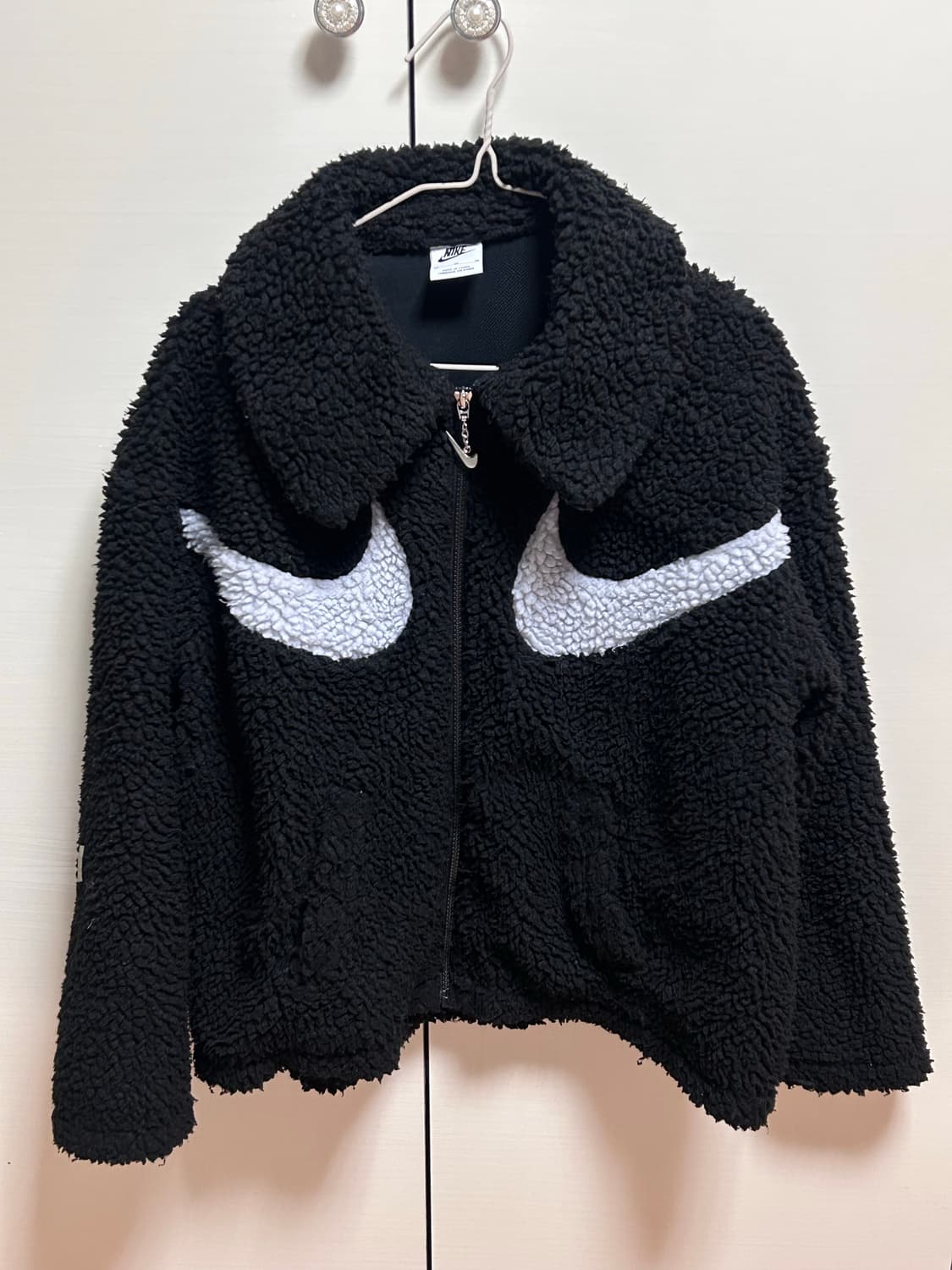 나이키 스우시 뽀글이 집업 M 상품이미지1