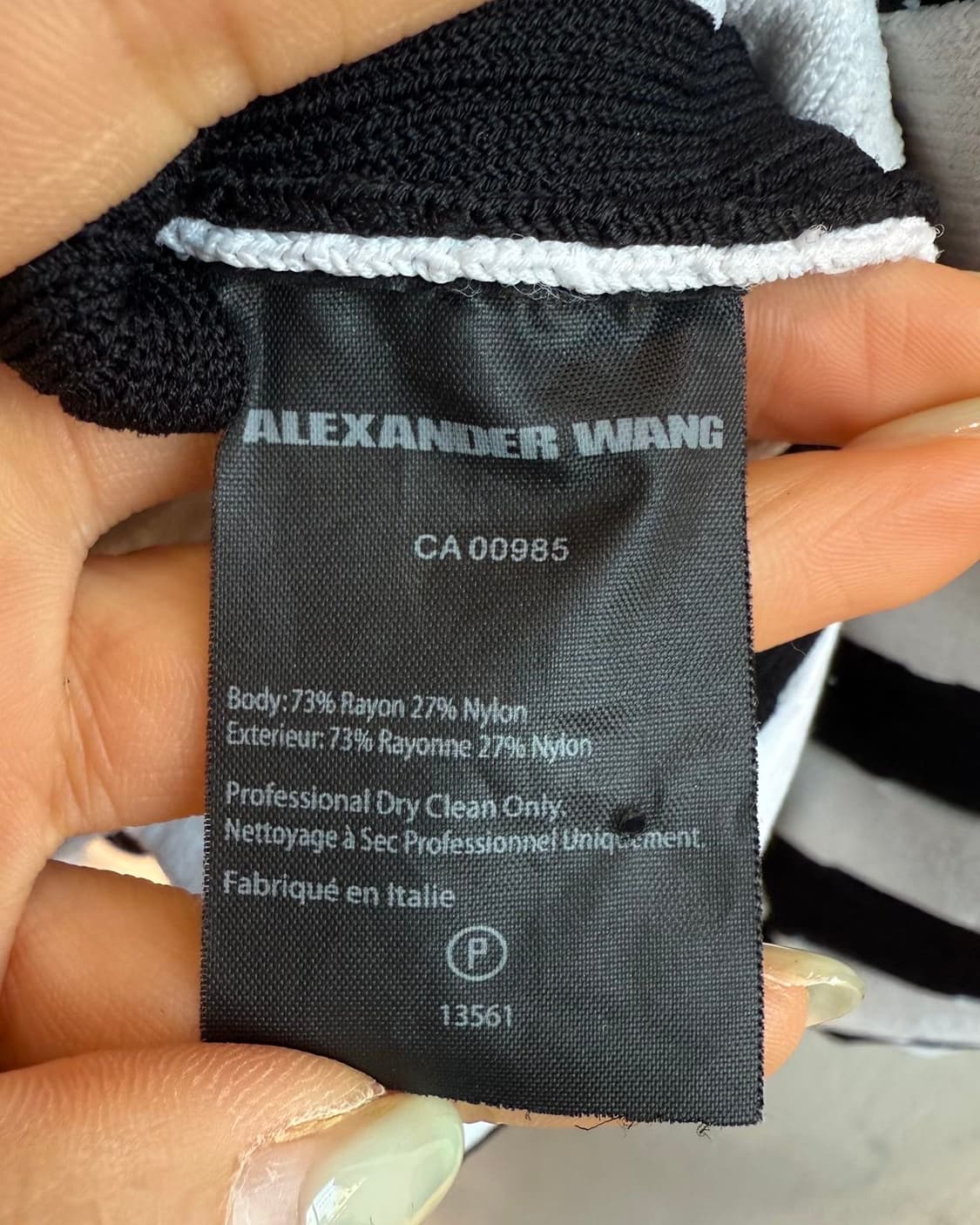 알렉산더 왕 블랙 화이트 스트라이프 니트  상품이미지8