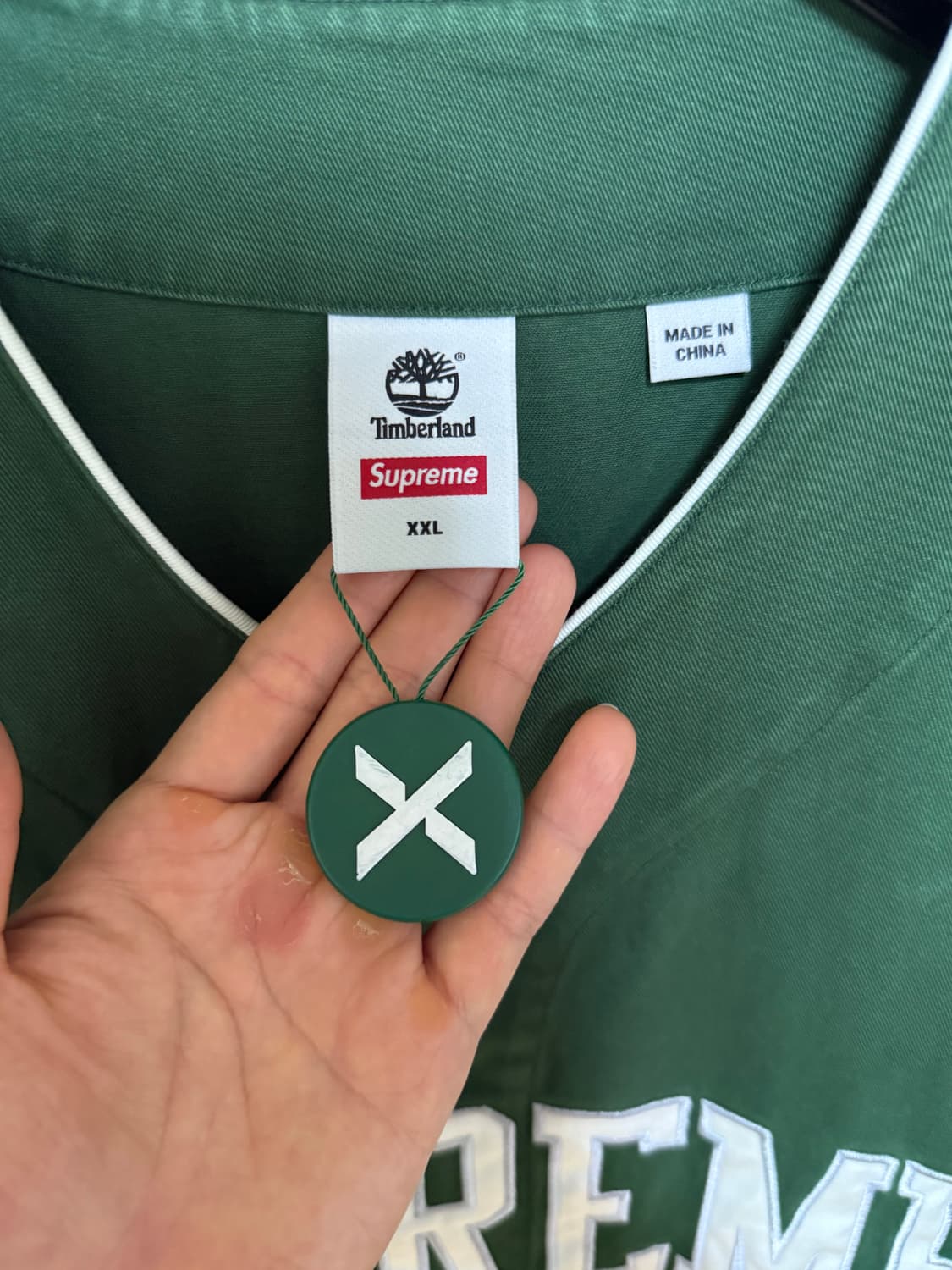 [XXL] 슈프림 팀버랜드 베이스볼 저지 그린 상품이미지2