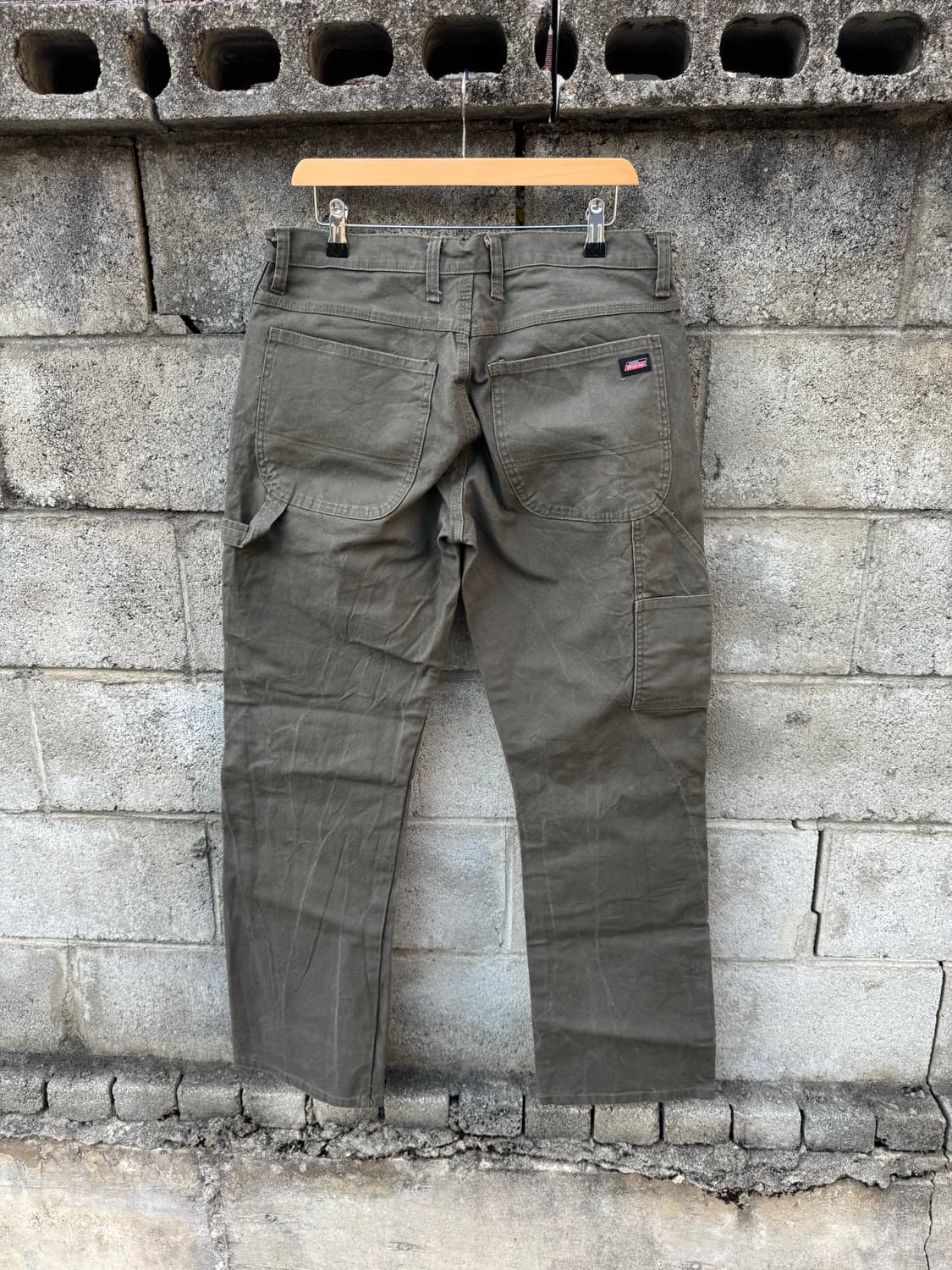 디키즈 카펜터 싱글니 워크 팬츠 다크 그린 모스그린 상품이미지2