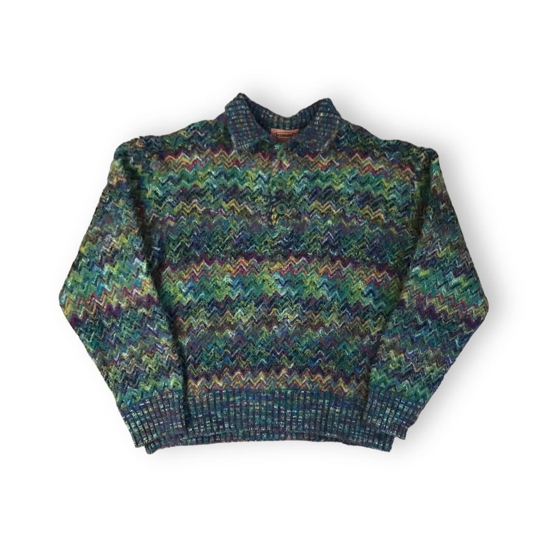 미쏘니 크롭 카라니트 상품이미지1