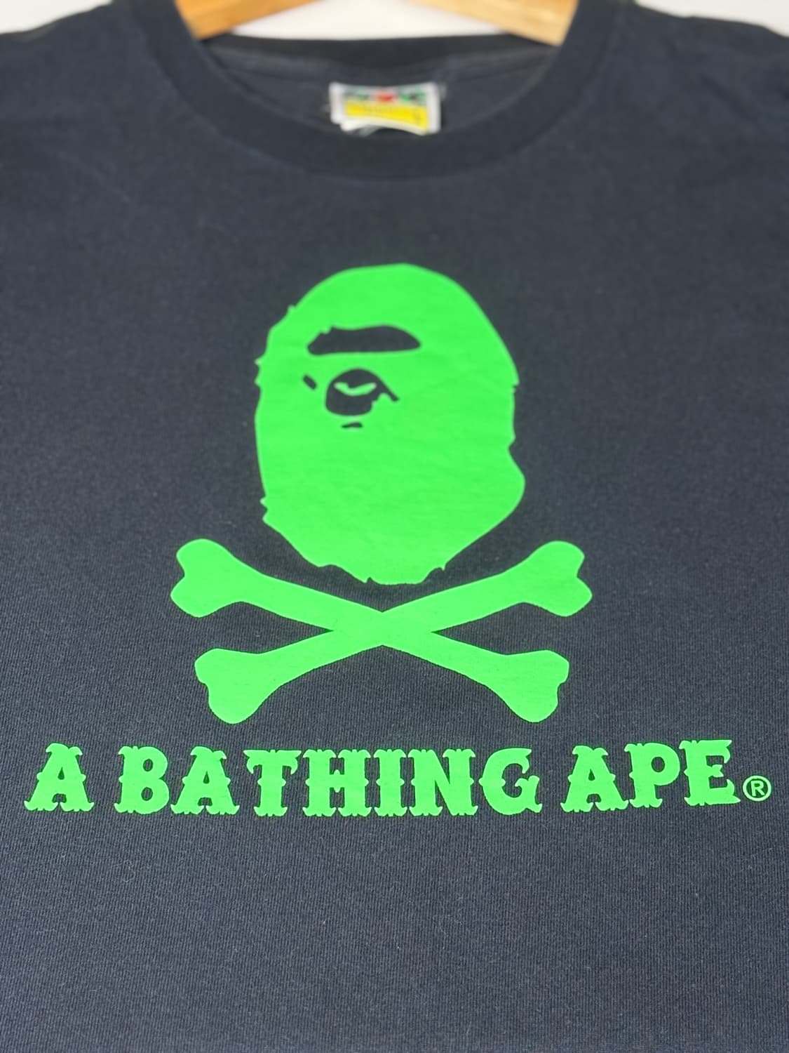 Bape College tee T-shirt Green 상품이미지1