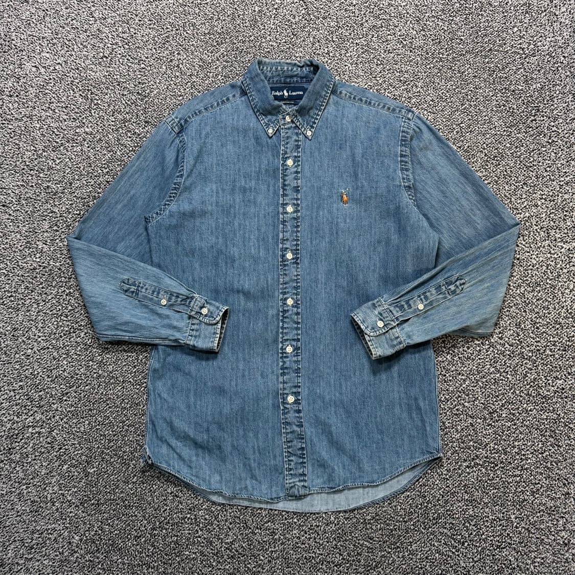 Name : 폴로 랄프로렌 샴브레이 시그니처로고 데님 셔츠 :)  상품이미지1