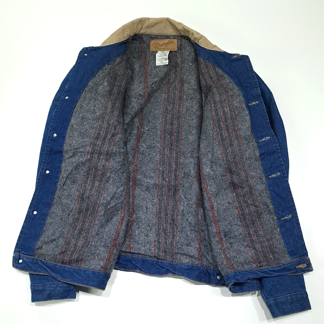 CL236 2XL 랭글러 90s 멕시코판 블랭킷 인디고 데님 자켓 상품이미지3