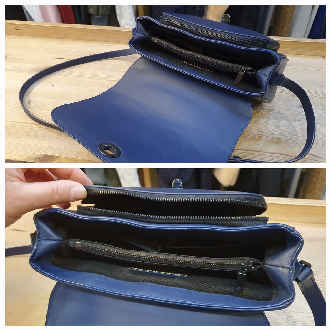 만다리나덕 레더 크로스백 상품이미지5